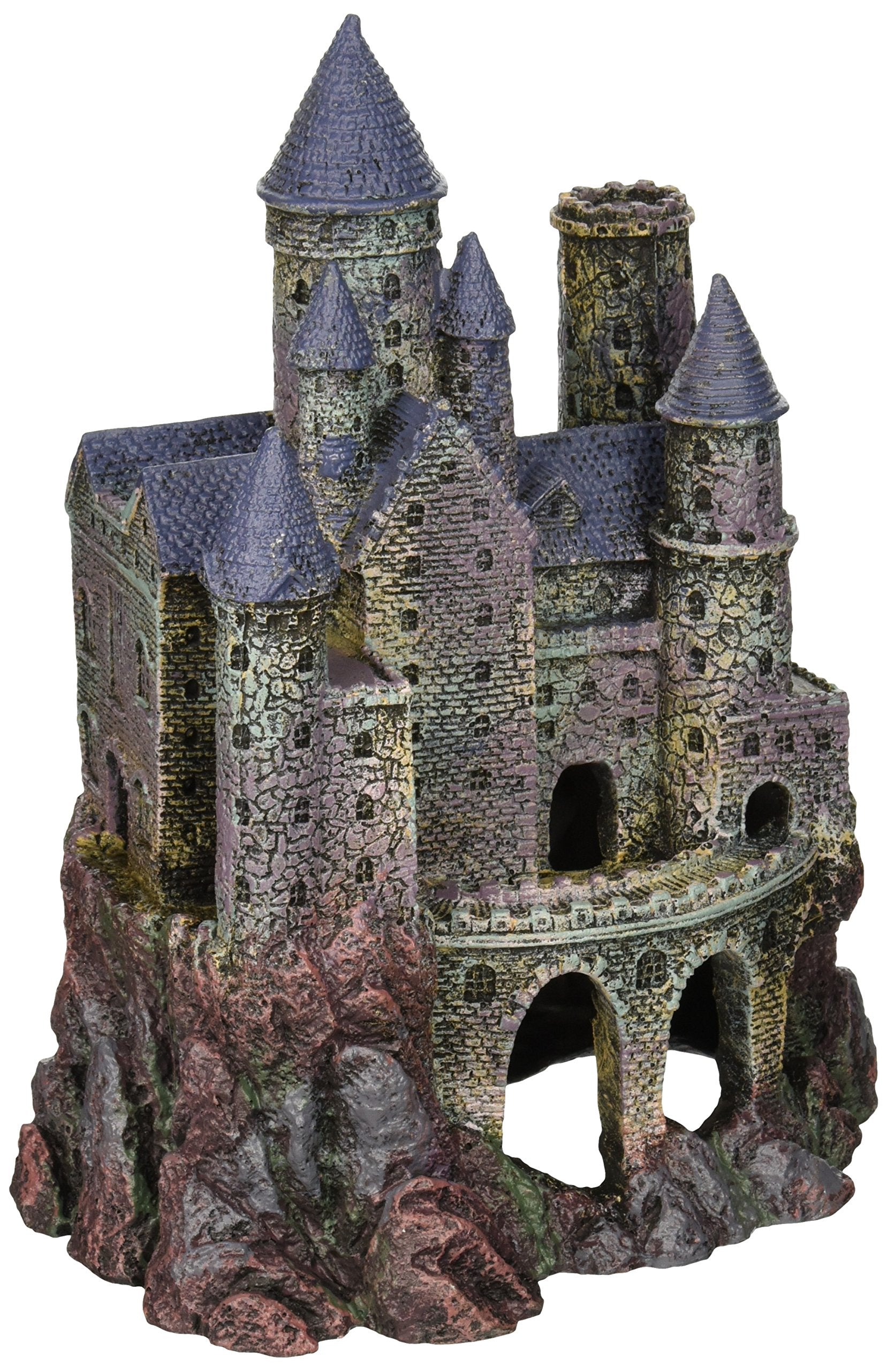Penn-Plax Age-Of-Magic Wizard’S Castle Aquarium Décor – Resin For Freshwater And Saltwater Fish Tanks – Large (Rrw8)