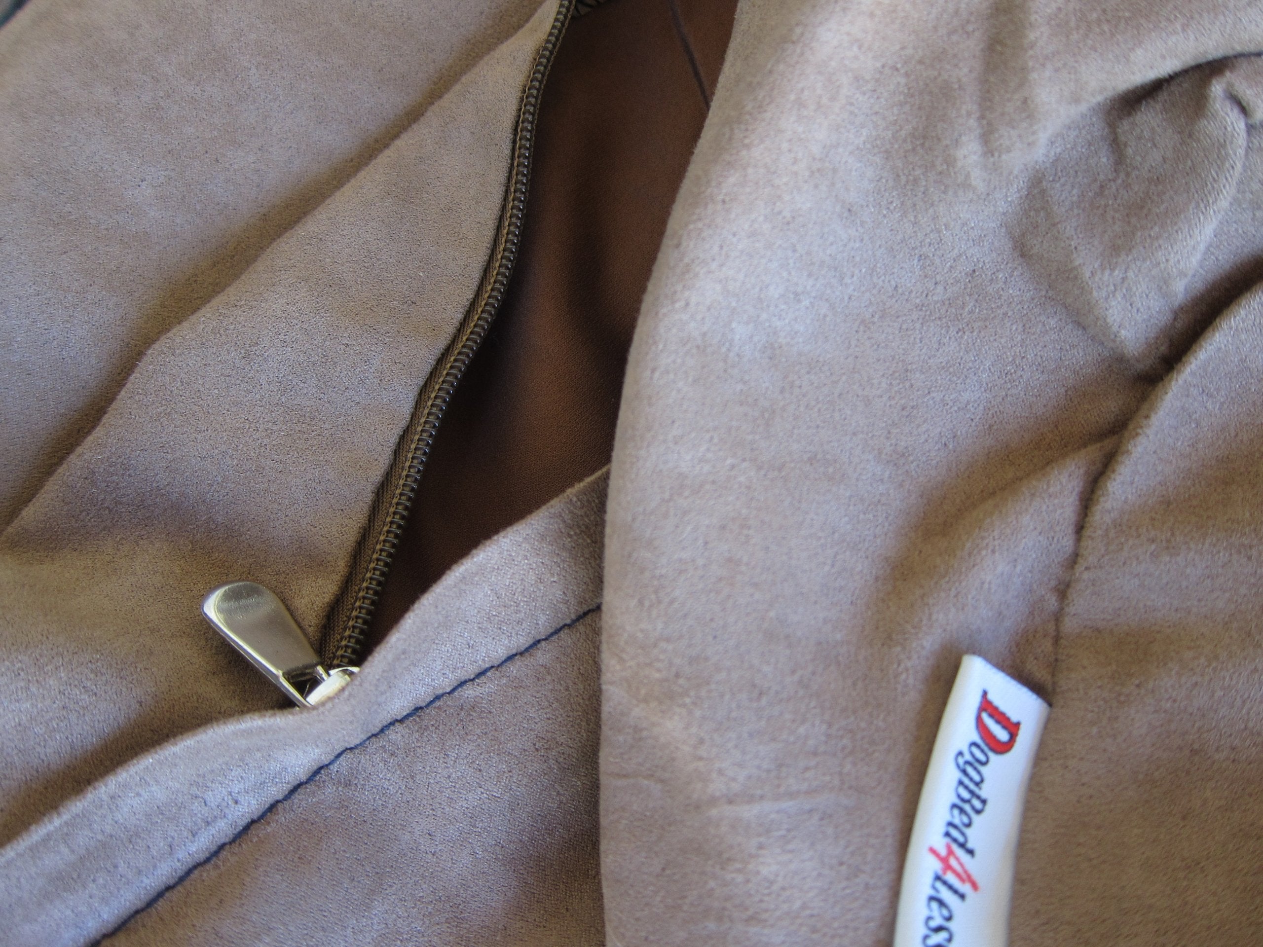 Dogbed4Less Do It Yourself Diy Pet Bed Pillow Duvet Suede Cover + Waterproof Internal Case For Dog/Cat At Large 48'X29' Brown Color - Covers Only