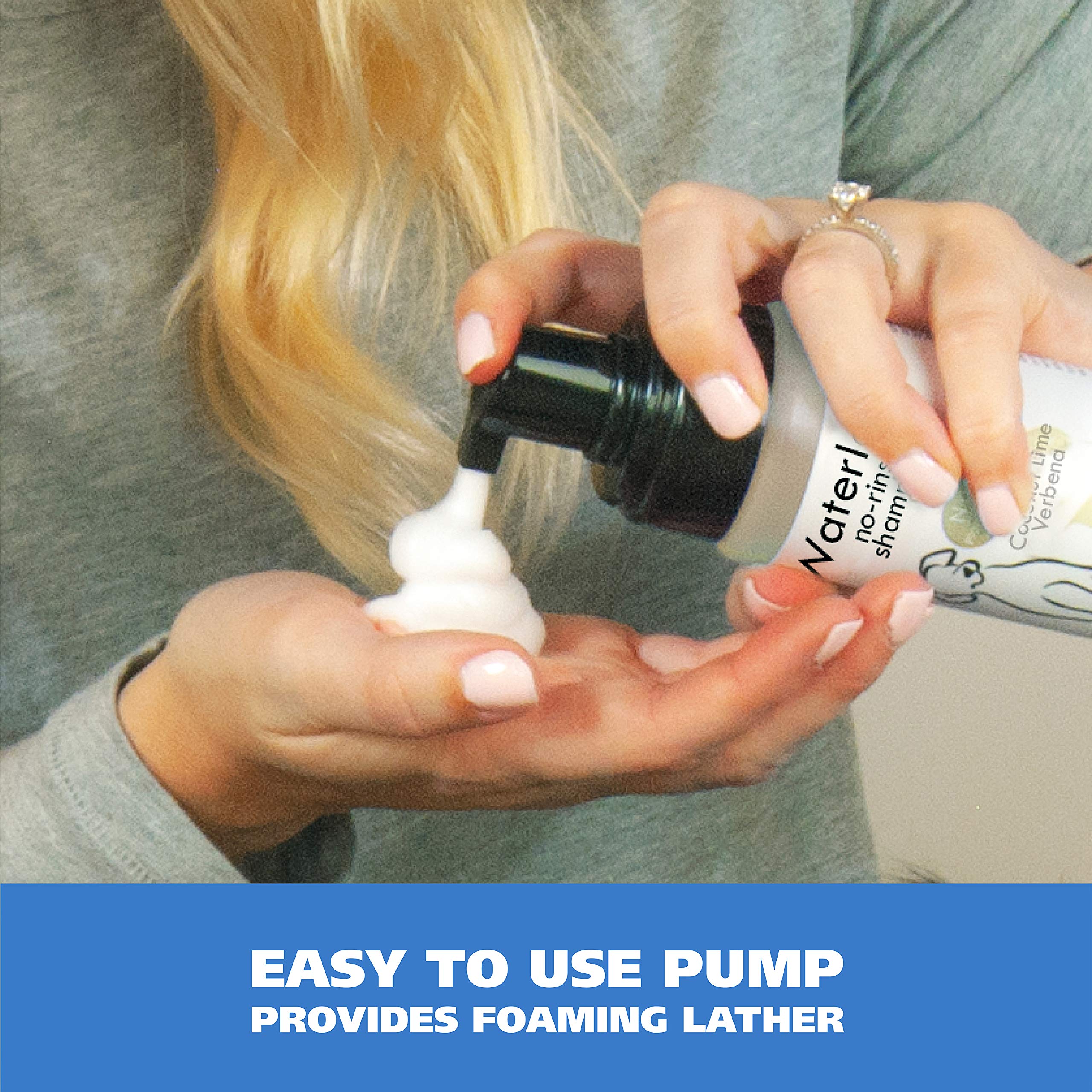 Wahl Waterless No Rinse Shampoo for Pets - Oatmeal & Coconut Lime Verbena, 7.1 Fl Oz - Cleans, Conditions & Detangles Dogs & Cats