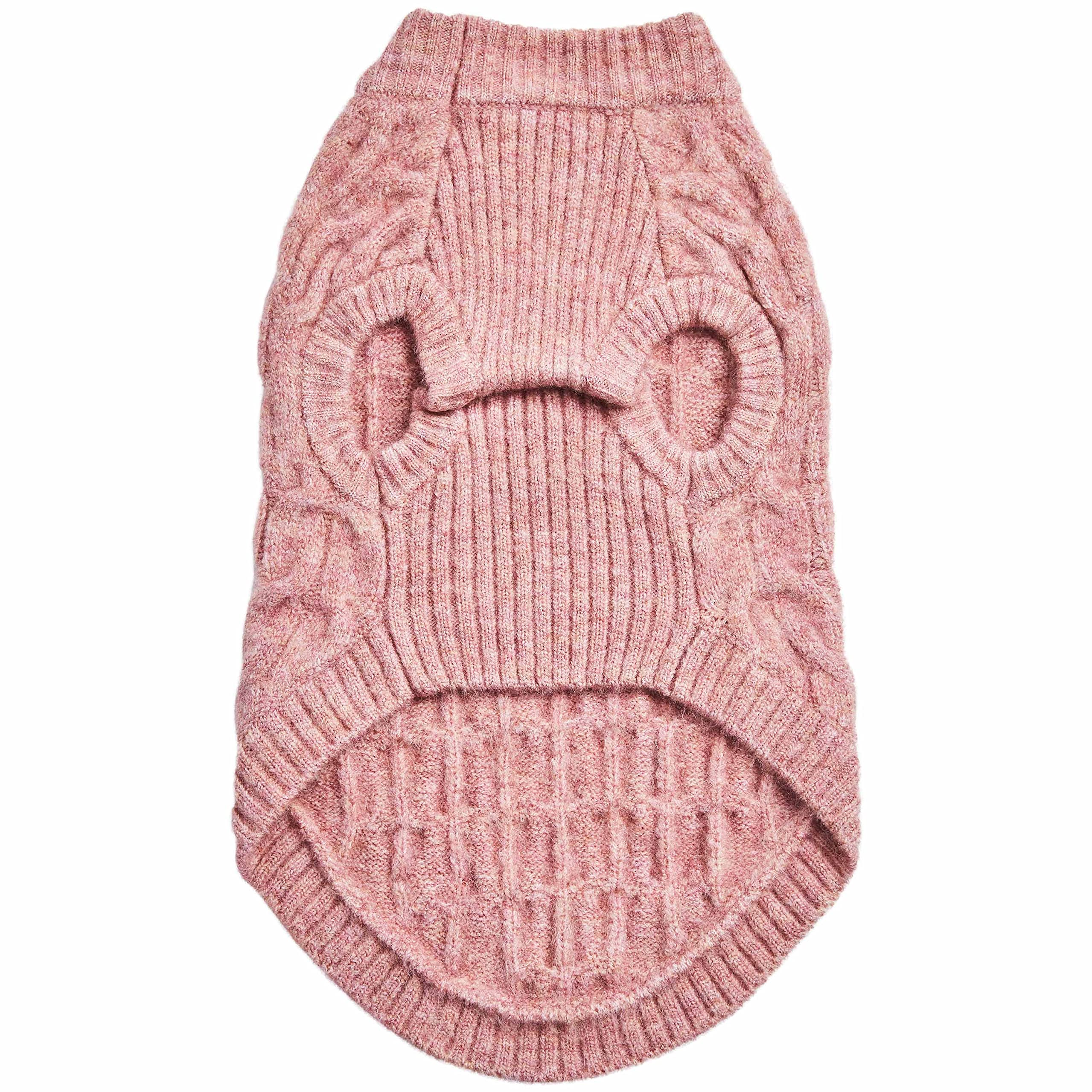Blueberry Pet Dog Sweater | Medium Dog Clothes | Fleece Dog Sweater For Medium Sized Dogs | Pink Dog Coat | Fall & Winter Girl D