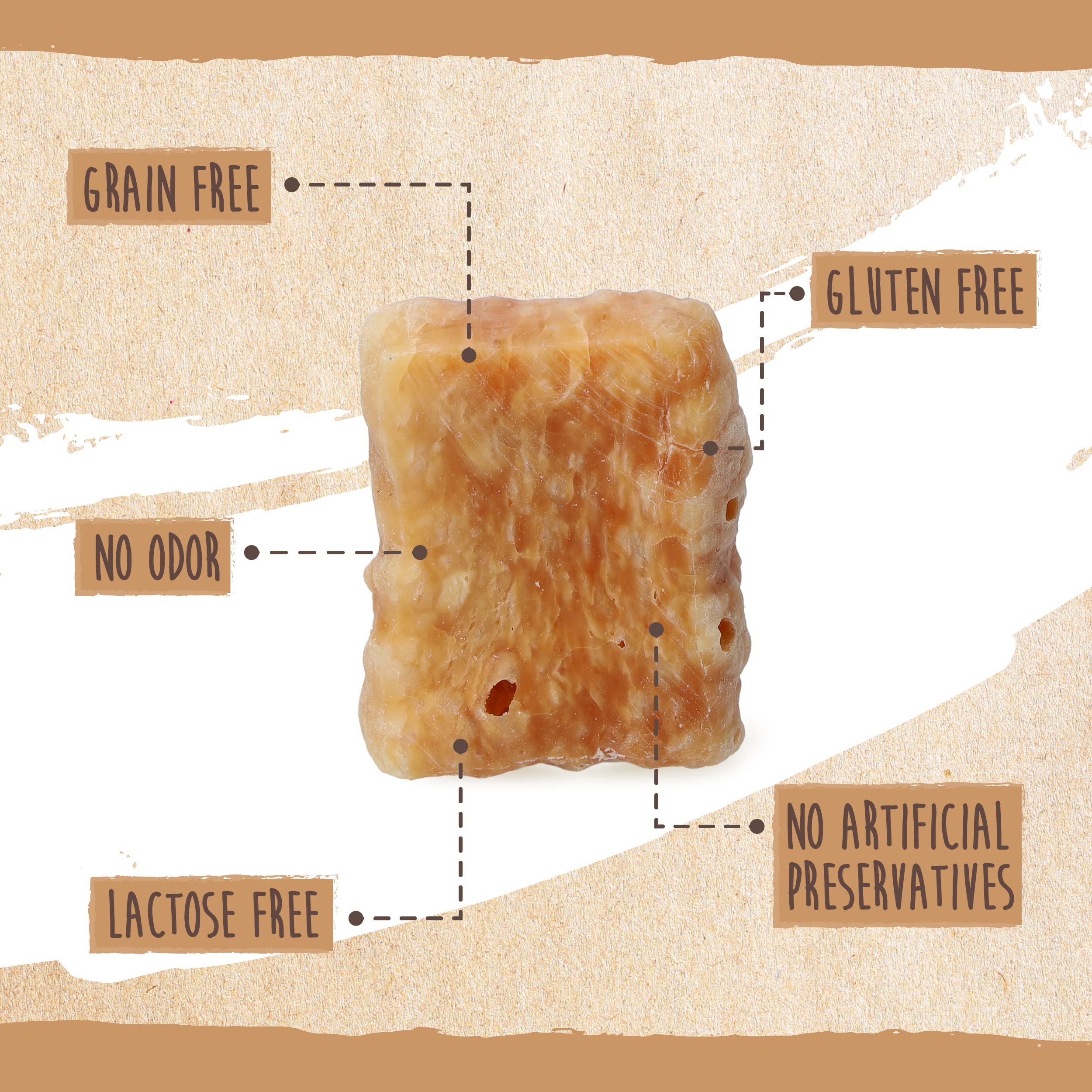 Mighty Paw Yak Cheese Crackers | Healthy Puppy Treat, Hard & Crunchy Puppy Training Treat for Dog Potty Training - Ideal for Sma