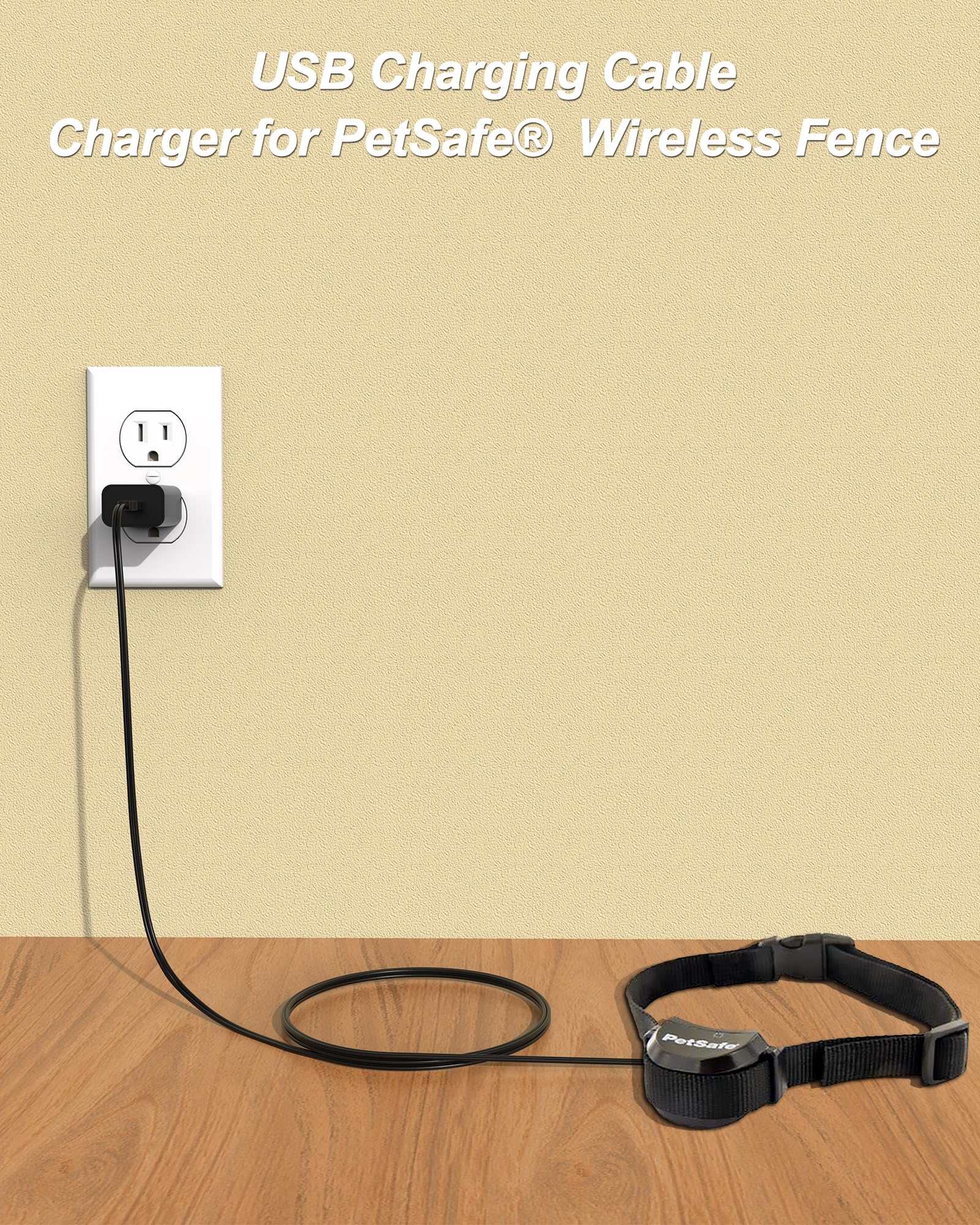 Vhbw For Petsafe Usb Charger Cable Sac00-16841 Compatible With Petsafe Pif45-13479 Pif19-17106 Pif19-14011 Pif19-14186 Pig19-164