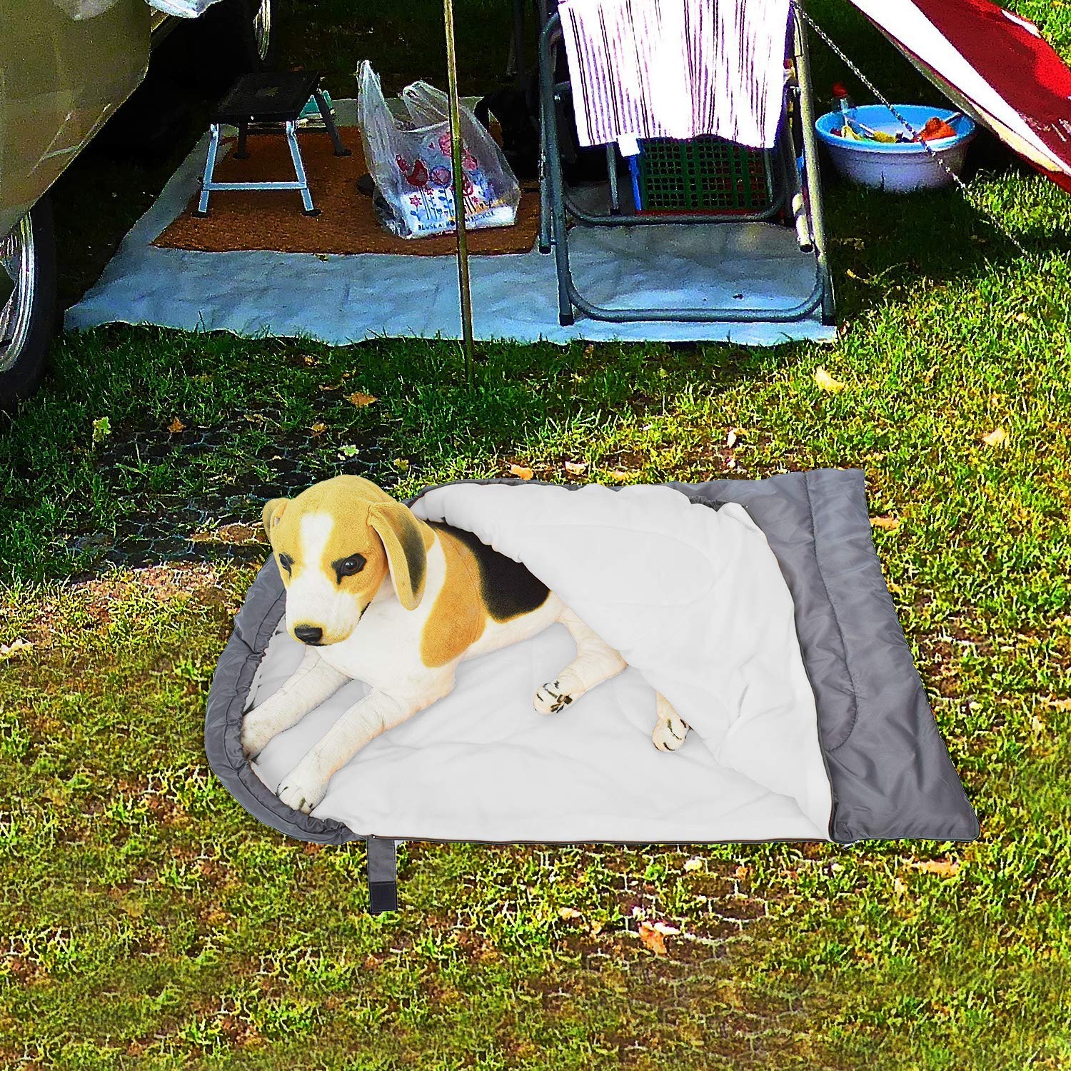 Kudes Dog Sleeping Bag Waterproof Warm Packable Dog Bed With Storage Bag For Indoor Outdoor Travel Camping Hiking Backpacking (4