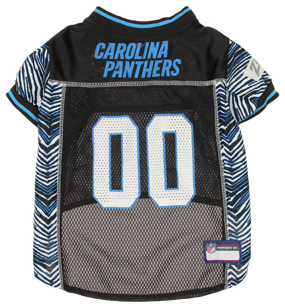 Zubaz Nfl Team Pet Jersey For Dogs, Carolina Panthers, X-Small