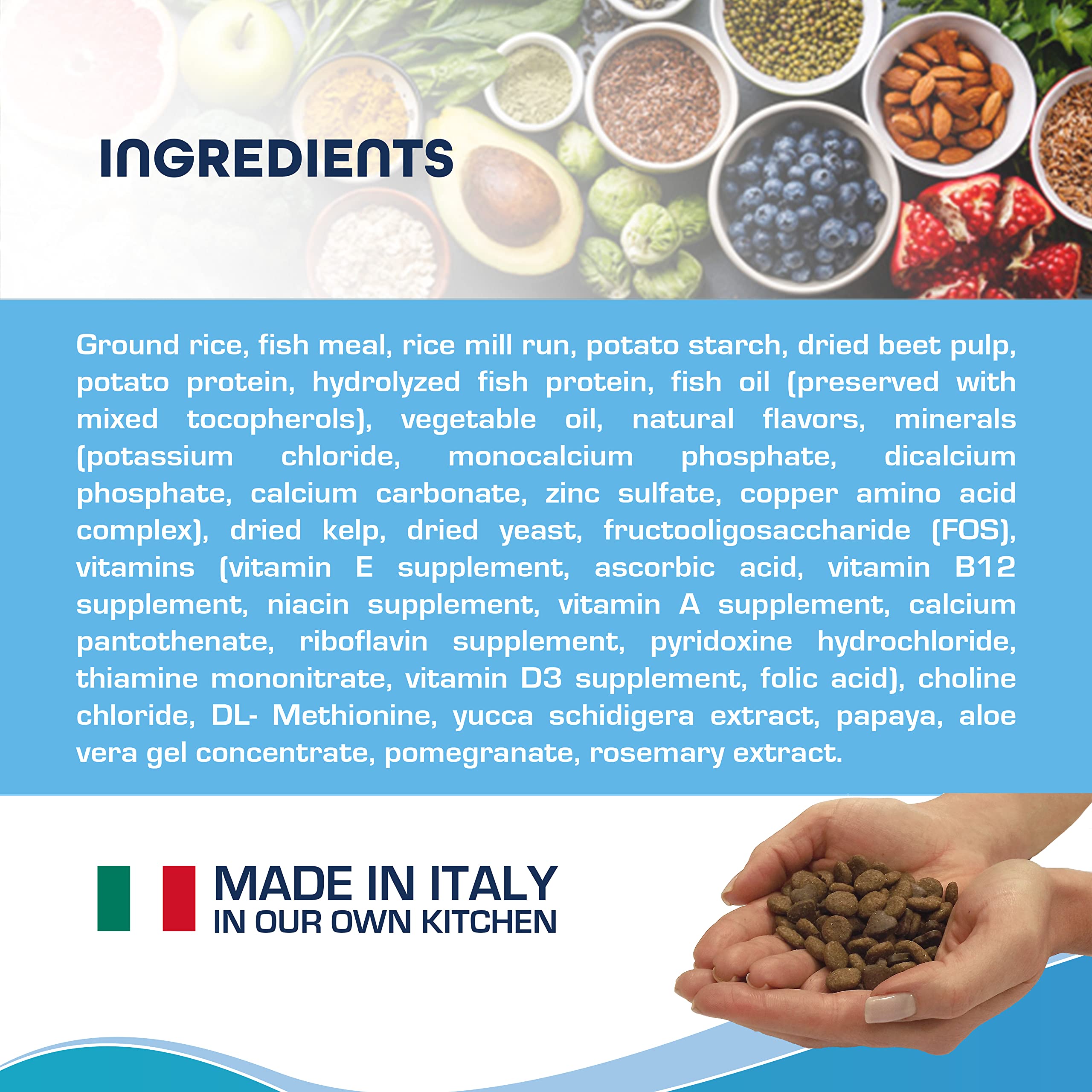 Forza10 Dermo Allergy Dog Food, Dog Food for Allergies and Itching, Dry Dog Food for Skin Allergies, Fish Flavor Sensitive Stoma