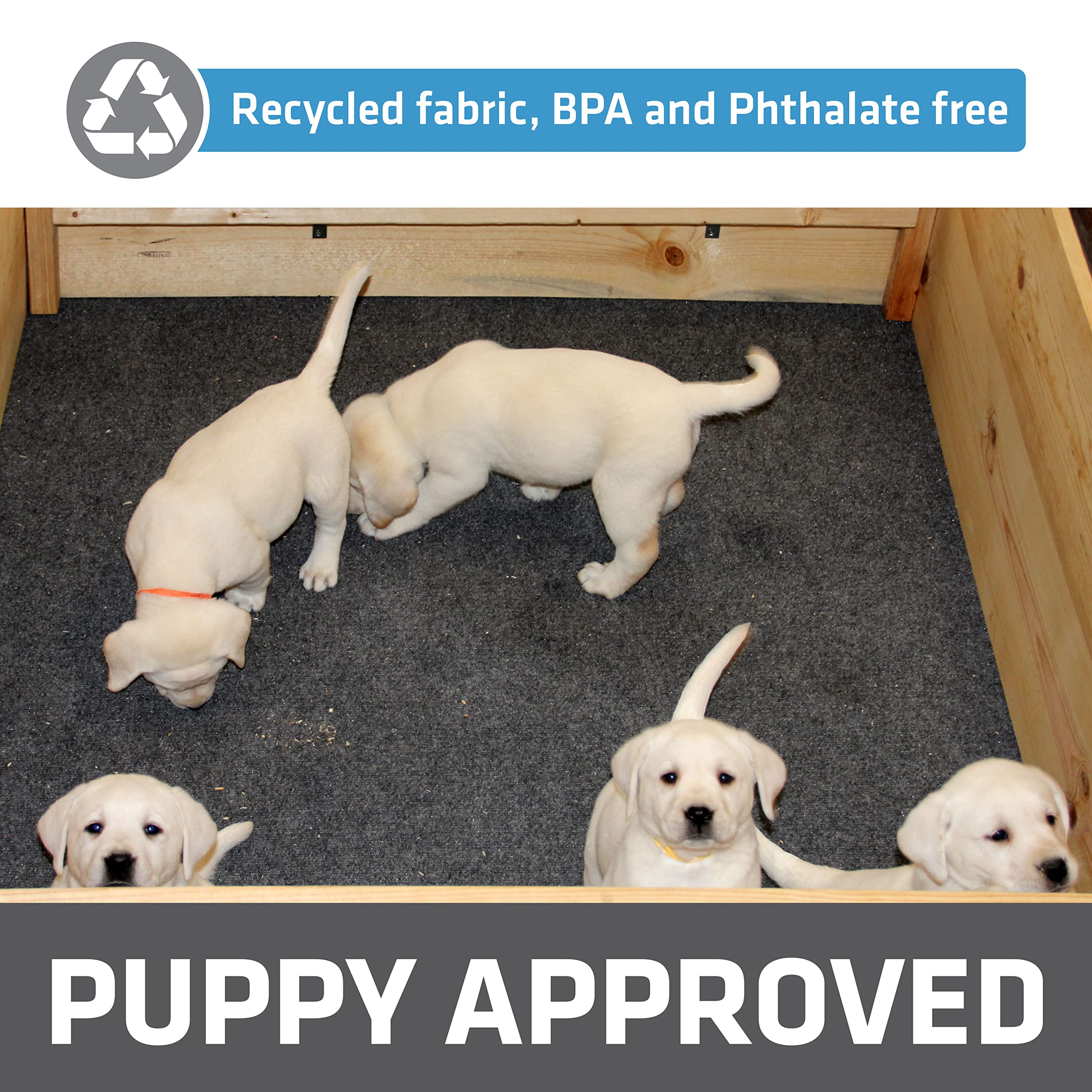 Drymate Whelping Box Liner Mat, Washable And Reusable Dog Puppy Pee Pad, Absorbent, Waterproof, Durable, Can Be Cut To Fit (Usa Made) (48' X 50')