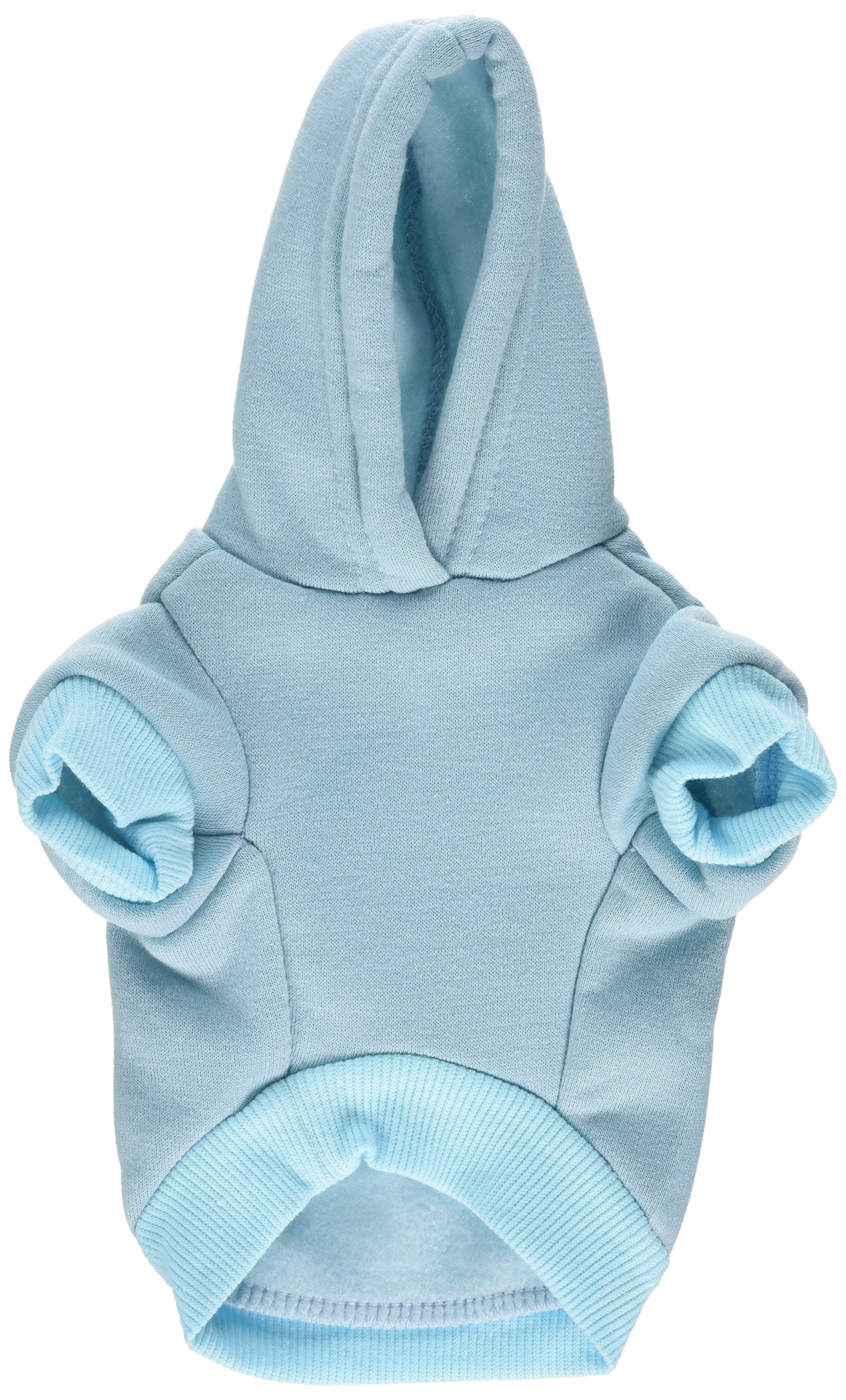 Christmas Pet Dog & Cat Hoodie Rhinestone, &quot;Believe&quot; Baby Blue XS (0-3 lbs.)