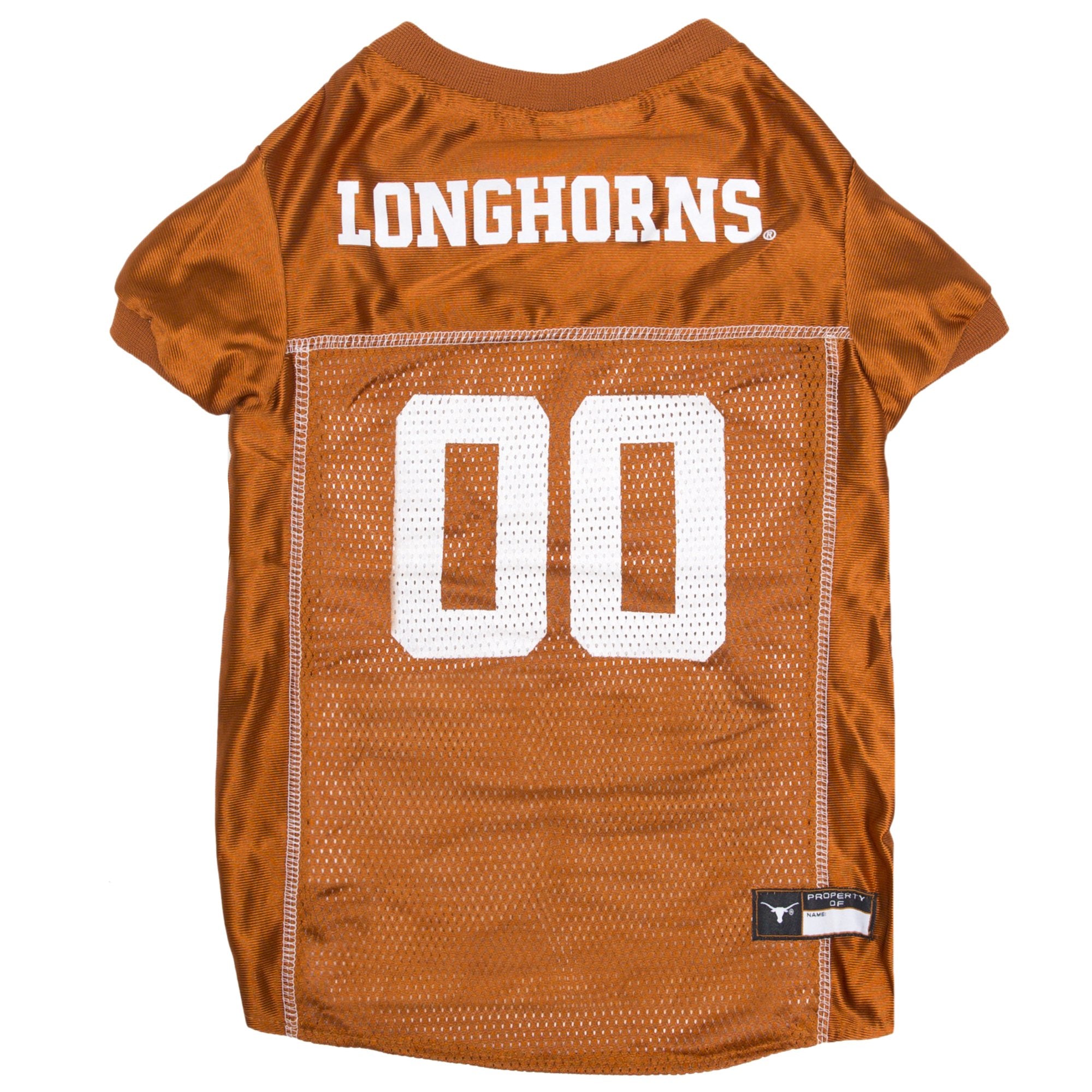 Pets First NCAA College Texas Longhorns Mesh Jersey for DOGS & CATS, Size Medium, Licensed Dog Jersey with your Favorite Footbal