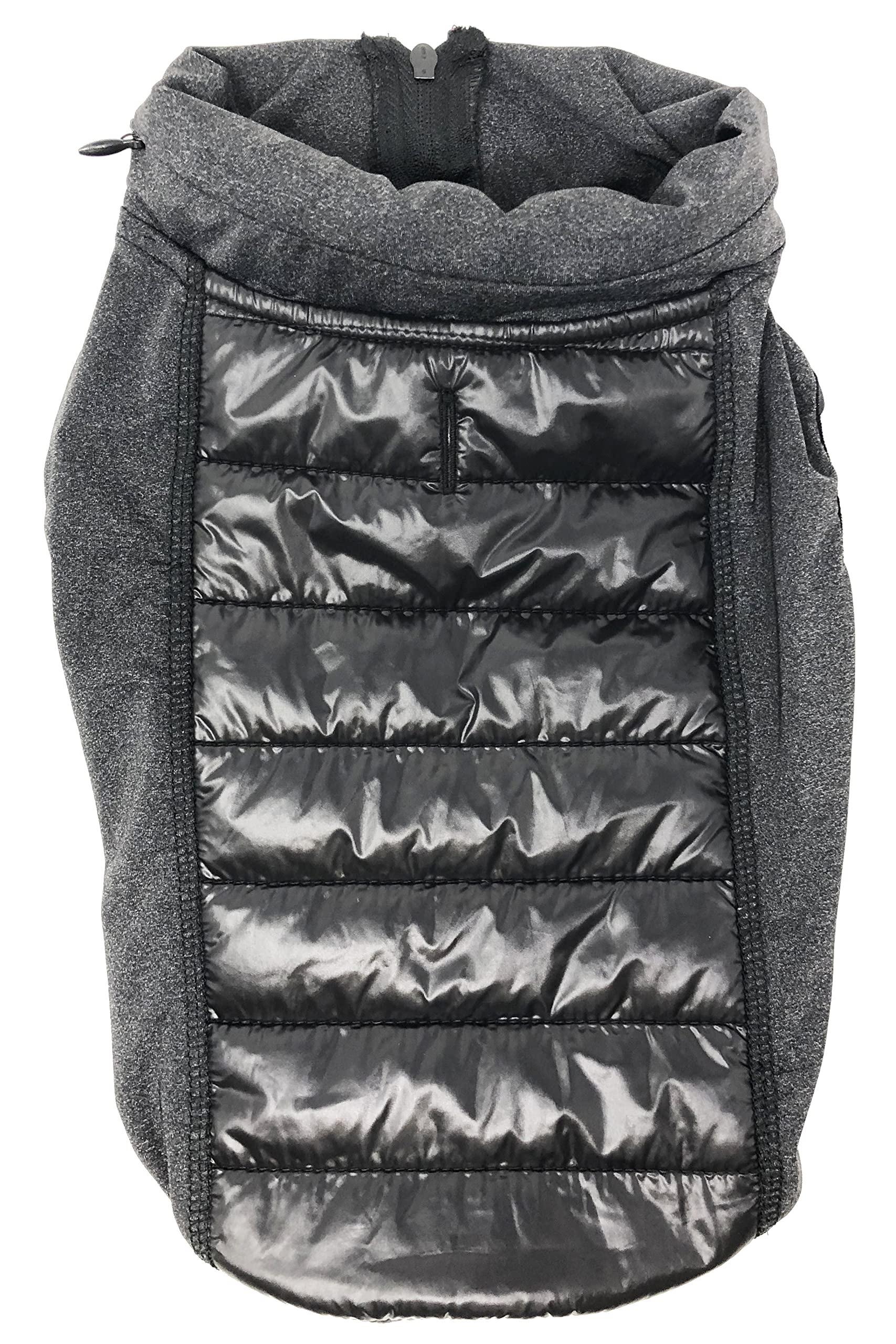 Pet Life Apex Lightweight Hybrid Stretch And Quick-Dry Dog Coat With Pop Out Hood, Sm, Black