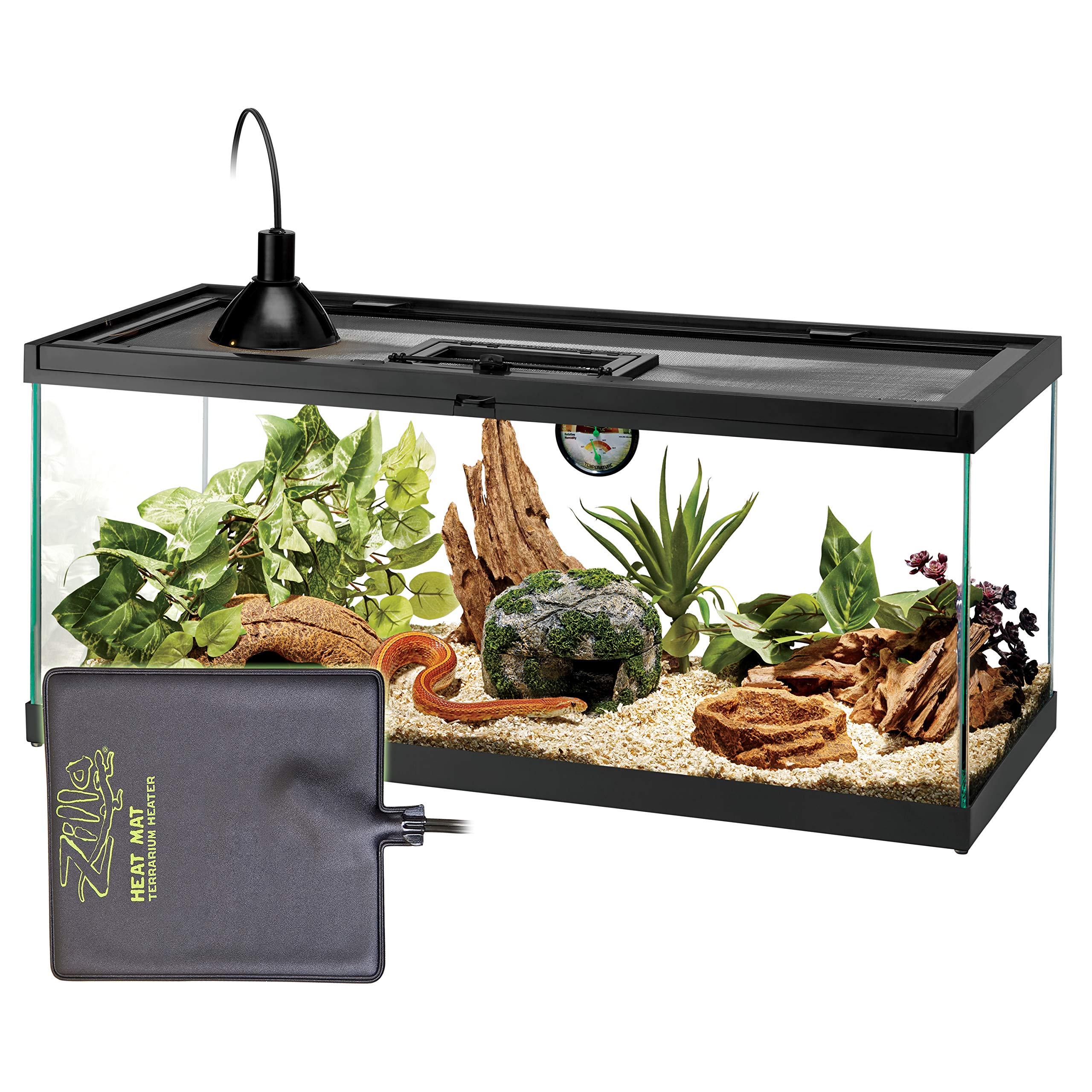 Zilla Terrarium Heat Mats Black Large, 50-60 Gallon, 24 Watt