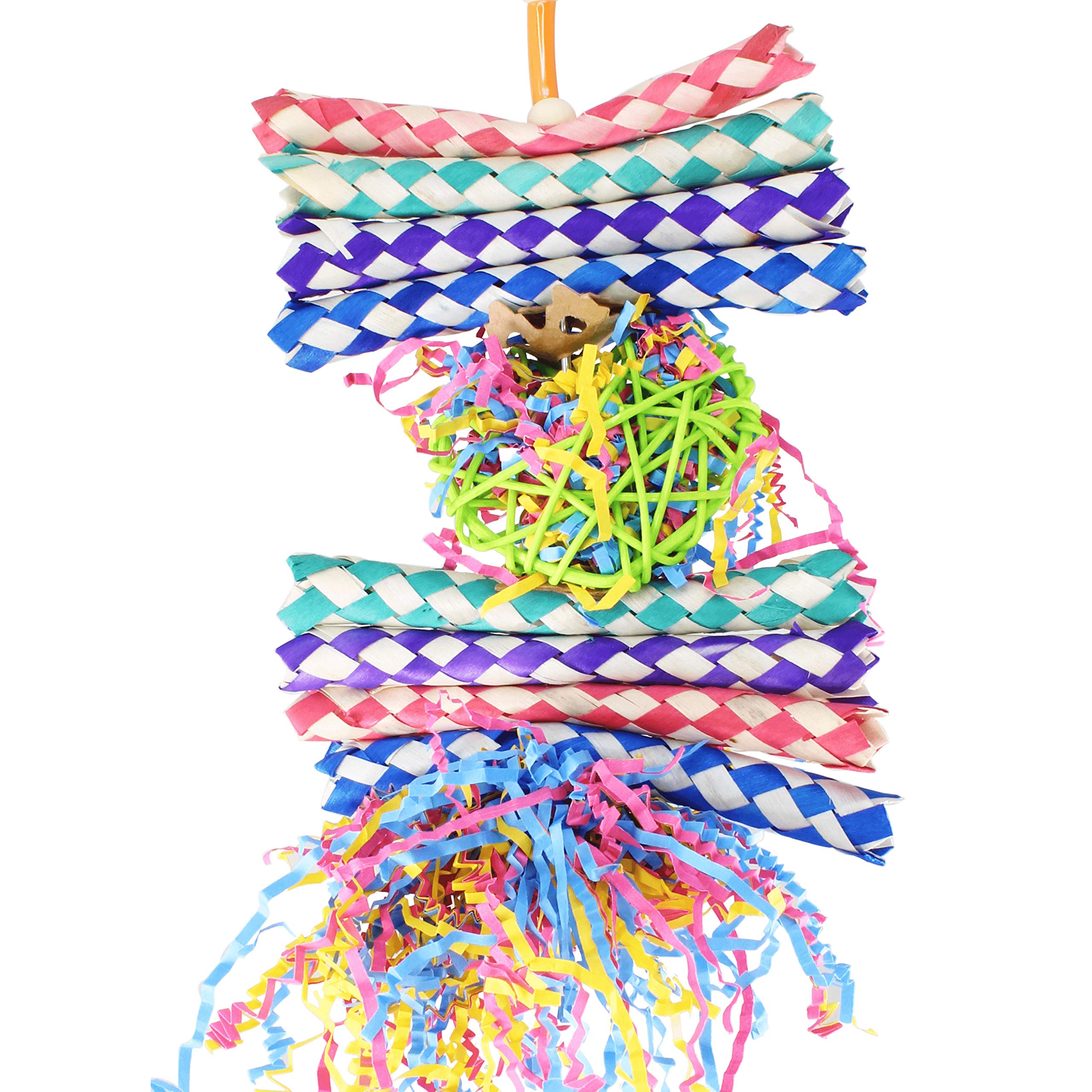 Bonka Bird Toys 1730 Foraging Heart Medium - 9” X 6” - For Conures, Cockatiels, Parakeets, And Similar Breeds