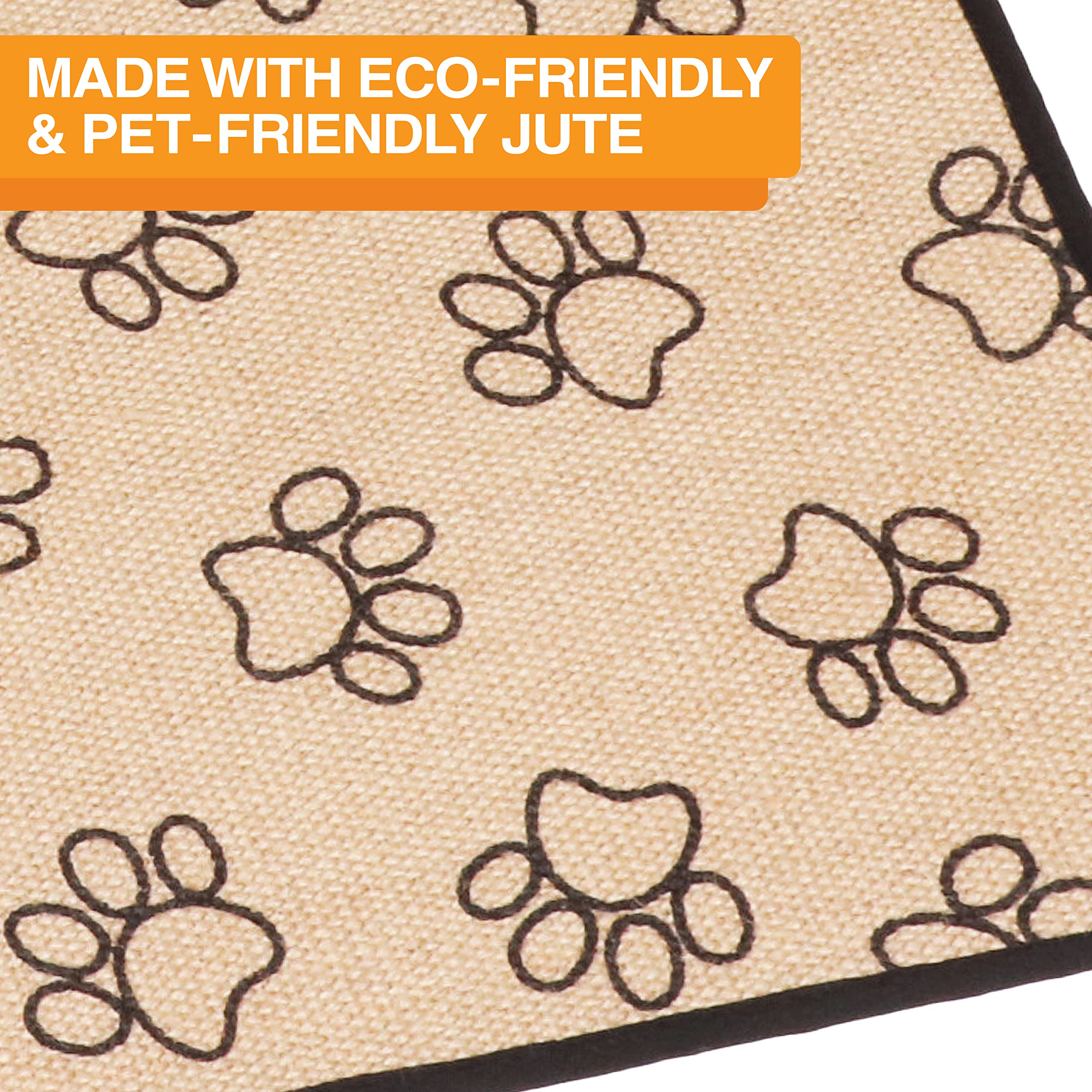 Neater Pets Jute Litter Trapping Mat, Eco-Friendly Plant-Based Material Catches Mess From Kitty Litter Box To Protect Floors, So