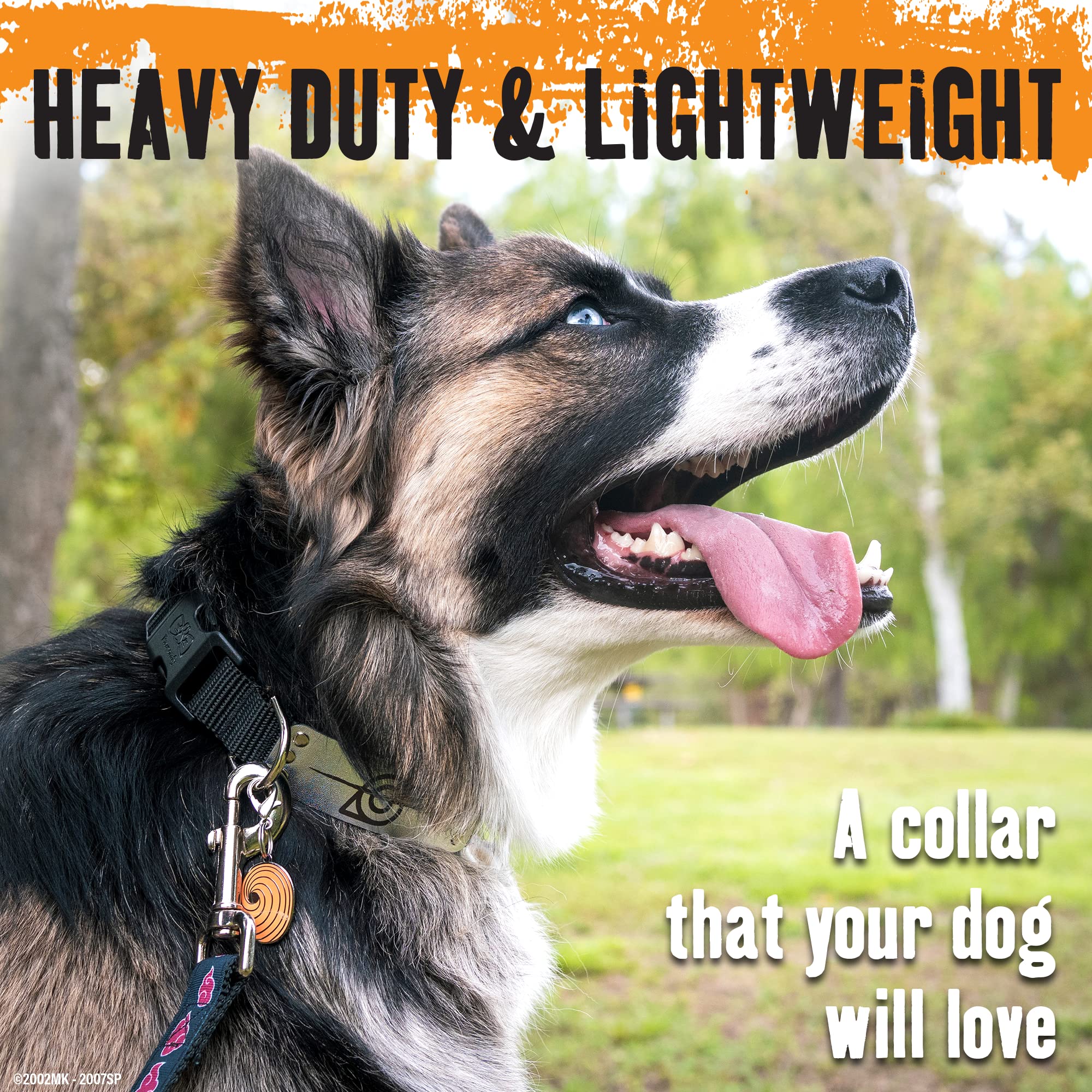 Naruto Dog Collar For Large Dogs, Medium, Xs/Small Puppy Collars - Officially Licensed Naruto Shippuden Hidden Leaf Village Anime Dog Collar, Naruto Gifts Pet Collar For Dogs Black Rogue, Xs