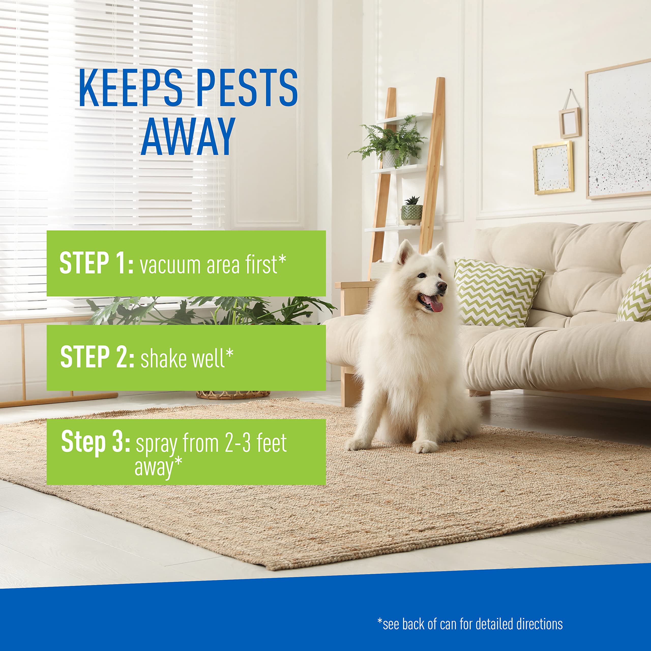 Adams Plus Flea & Tick Carpet Spray, Kills Fleas, Flea Eggs, Flea Larvae, Ticks, Ants, Roaches, Spiders, Waterbugs & Many Other