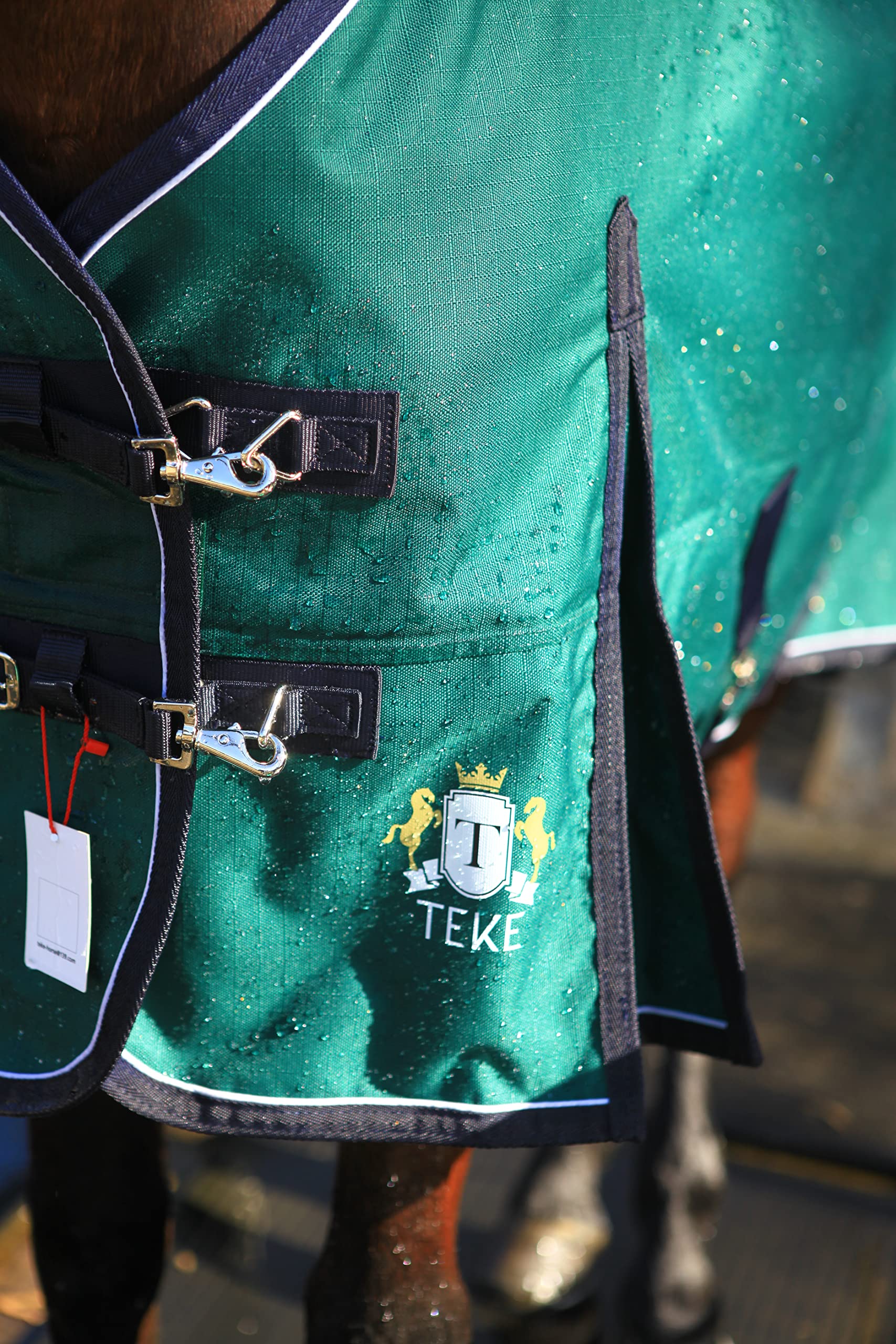 T Teke Deluxe Turnout Horse Blankets, 1200D Waterproof And Breathable Horse Care Blankets For Winter 200Gram Filling (51''-87''