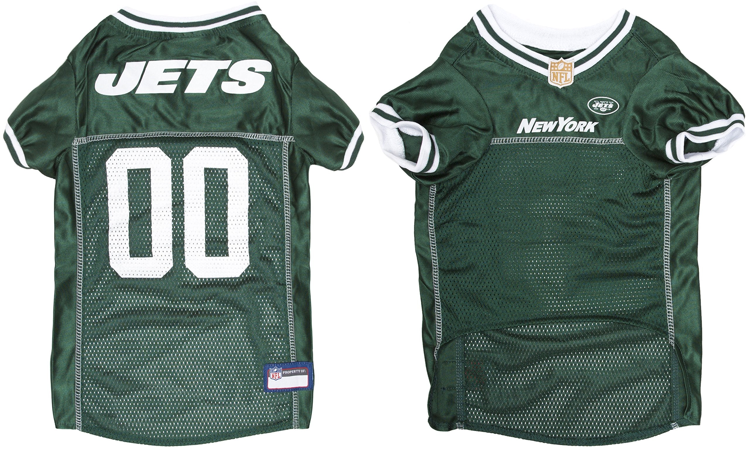 Nfl New York Jets Dog Jersey, Size: Large. Best Football Jersey Costume For Dogs & Cats. Licensed Jersey Shirt