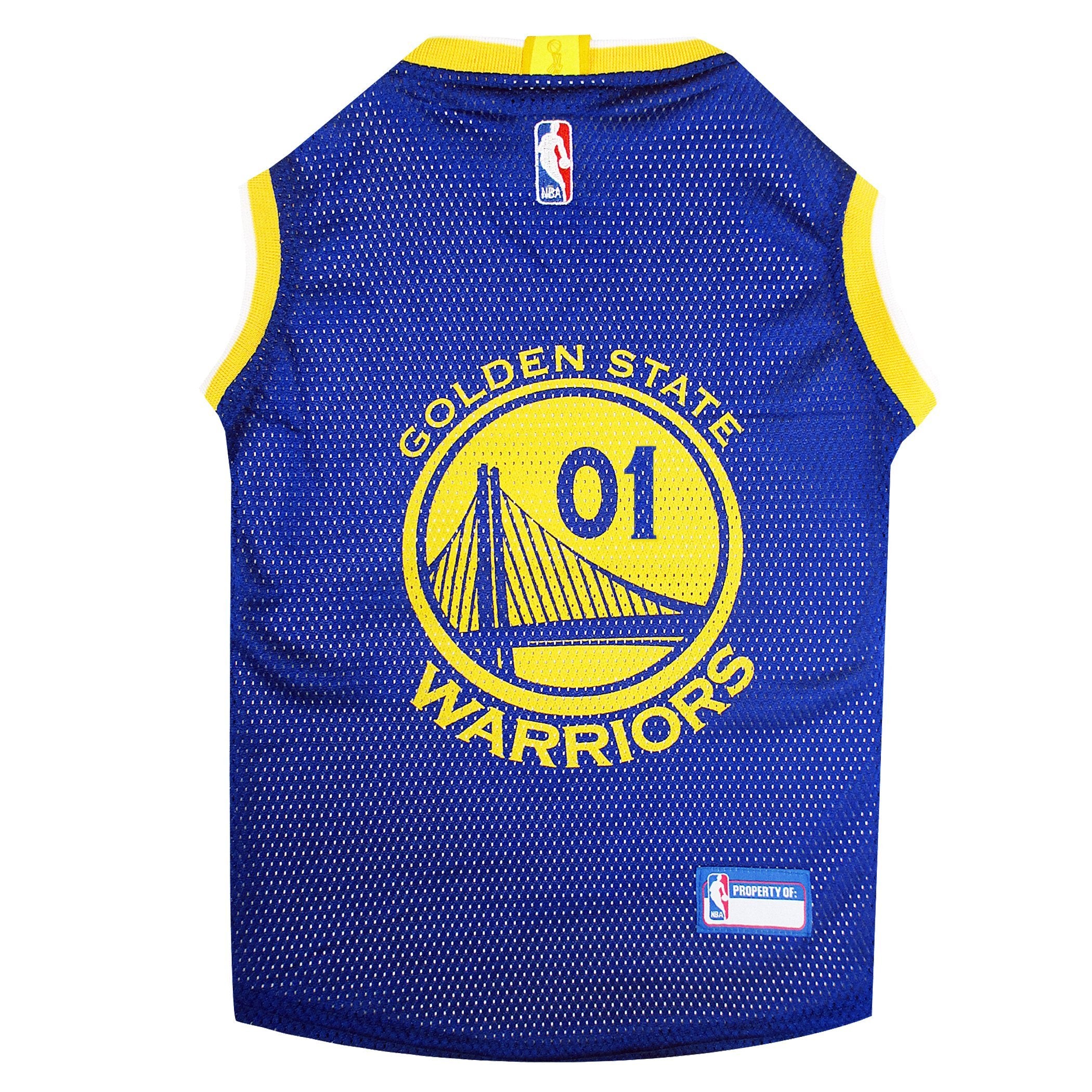 Pets First Nba Golden State Warriors Dog Jersey, Large - Tank Top Basketball Pet Jersey