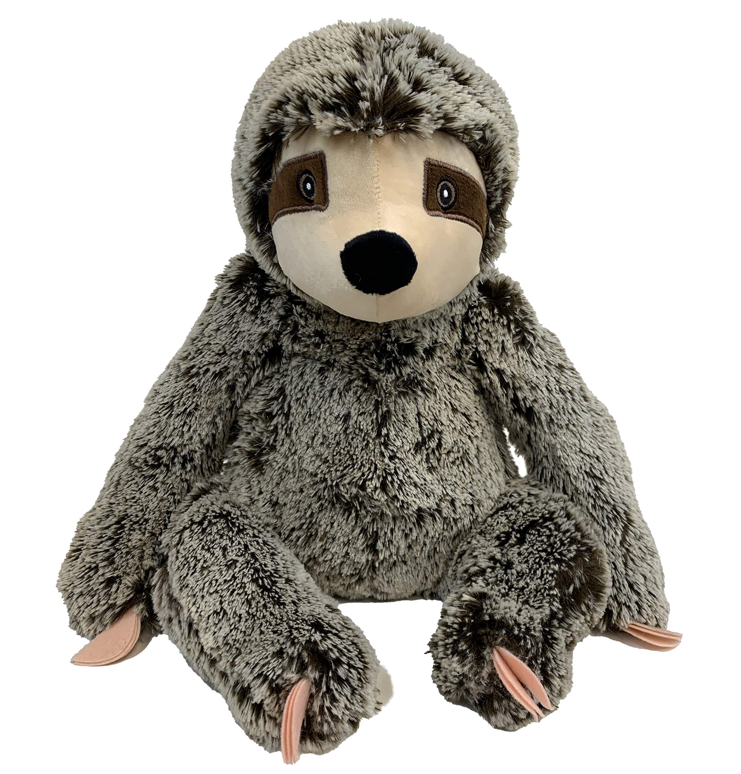 Multipet Sitting Sloth Dog Plush Toy - Squeaky Dog Toy For All Dogs - Extra Soft Plush Dog Toy - Stuffed Animal Dog Toy For Cuddling & Playing - Cute Jumbo Pet Toy (14')