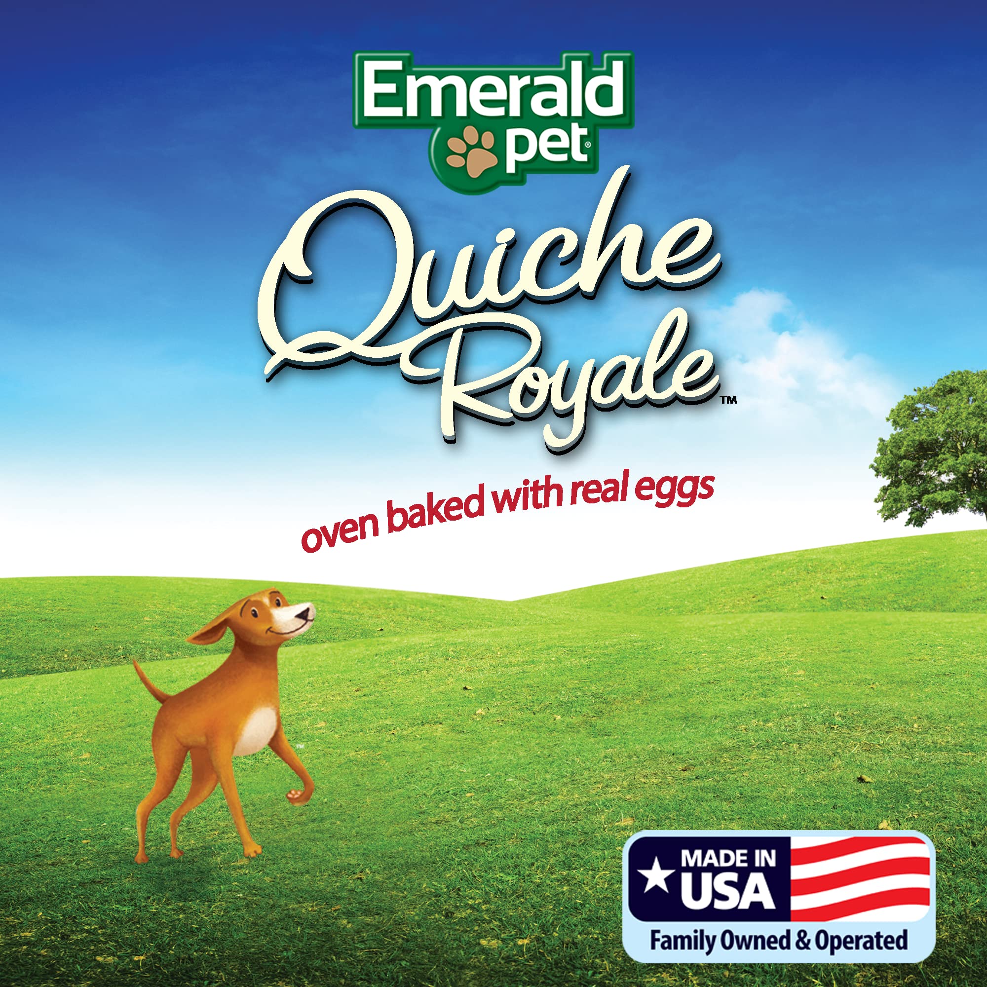 Emerald Pet Quiche Royal Ham and Cheese Treat for Dogs