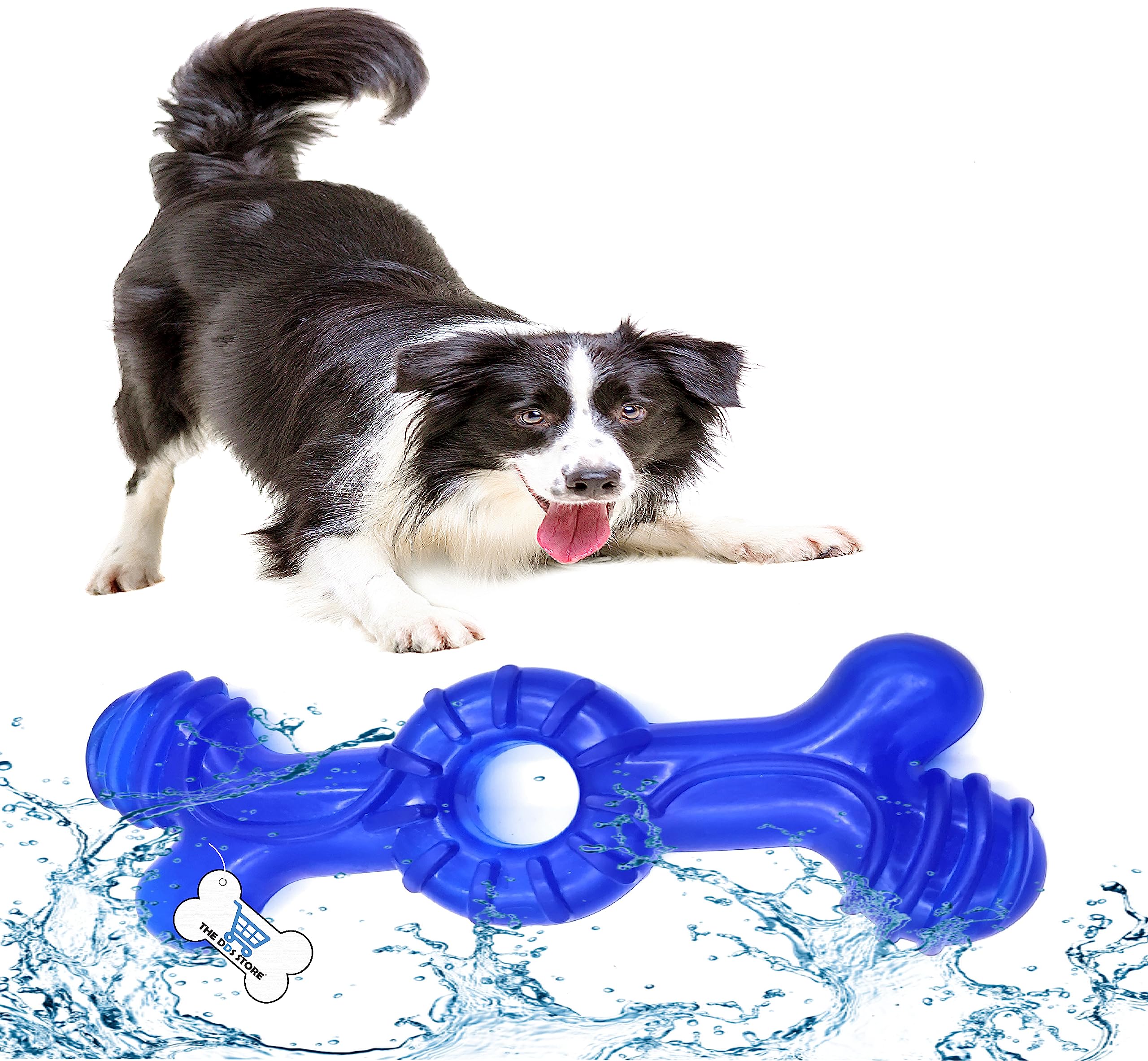 The Dds Store NonToxic Rubber Dog Chew Bone Toy, Puppy/Dog Teething Toy Durable Dog Toys For Aggressive Chewers1 Piece (Color 