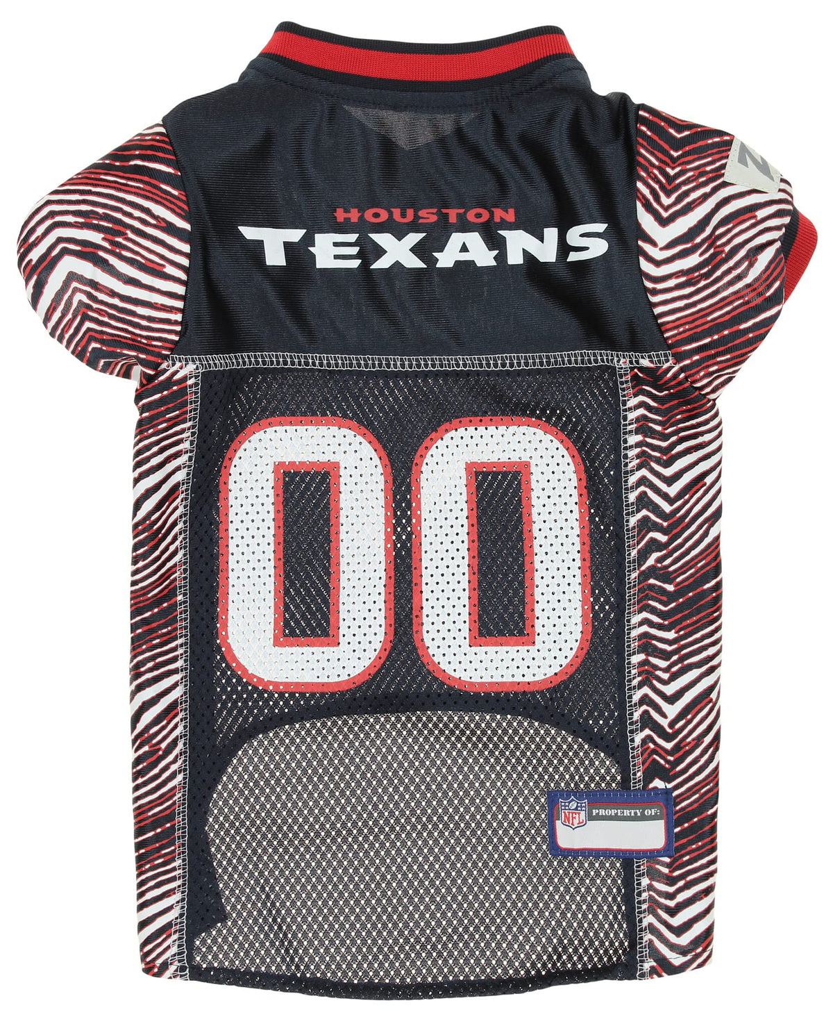 Zubaz Nfl Team Pet Jersey For Dogs, Houston Texans, Medium