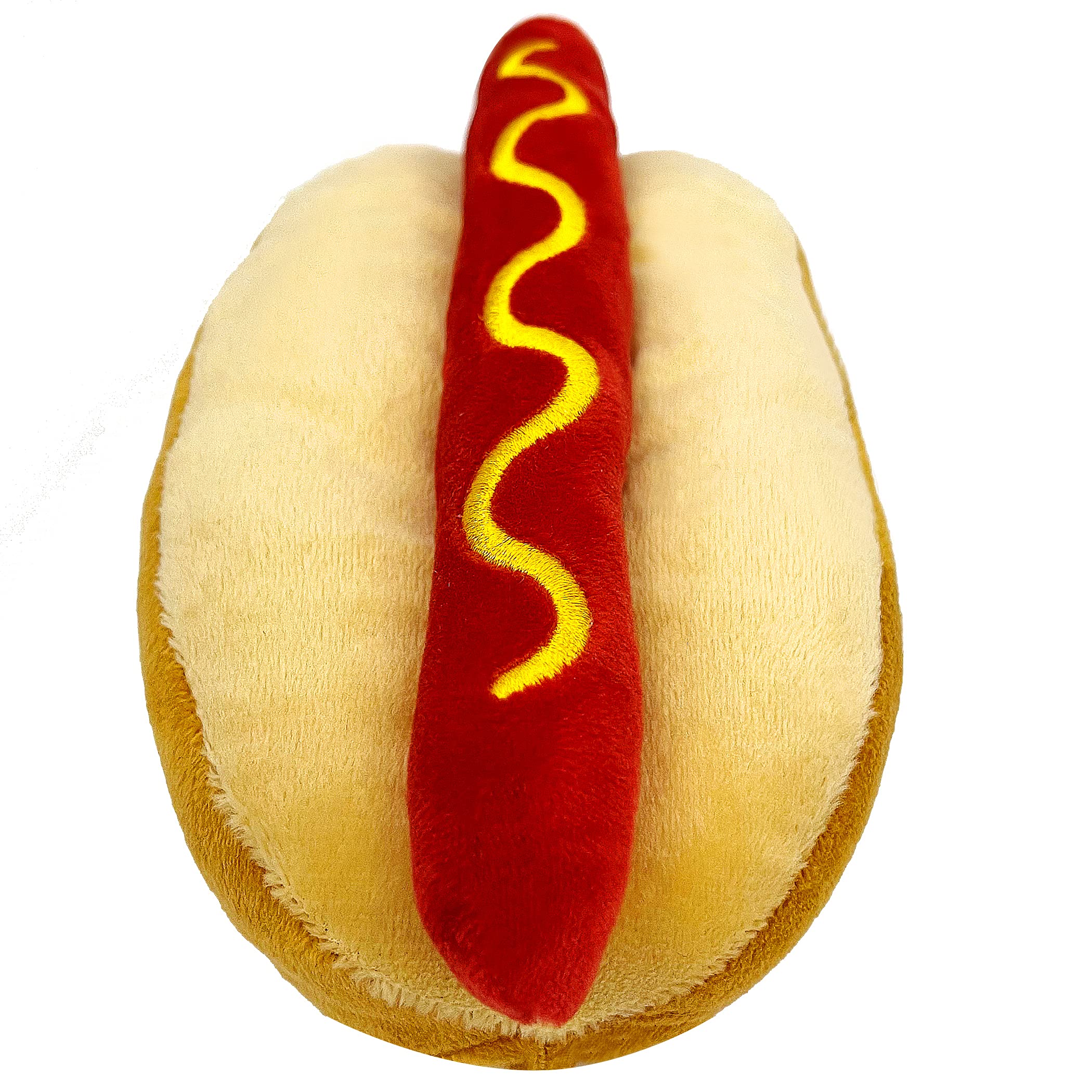 Pets First NFL Denver Broncos HOT Dog Plush Dog & CAT Squeak Toy - Cutest HOT-Dog Snack Plush Toy for Dogs & Cats with Inner Squ