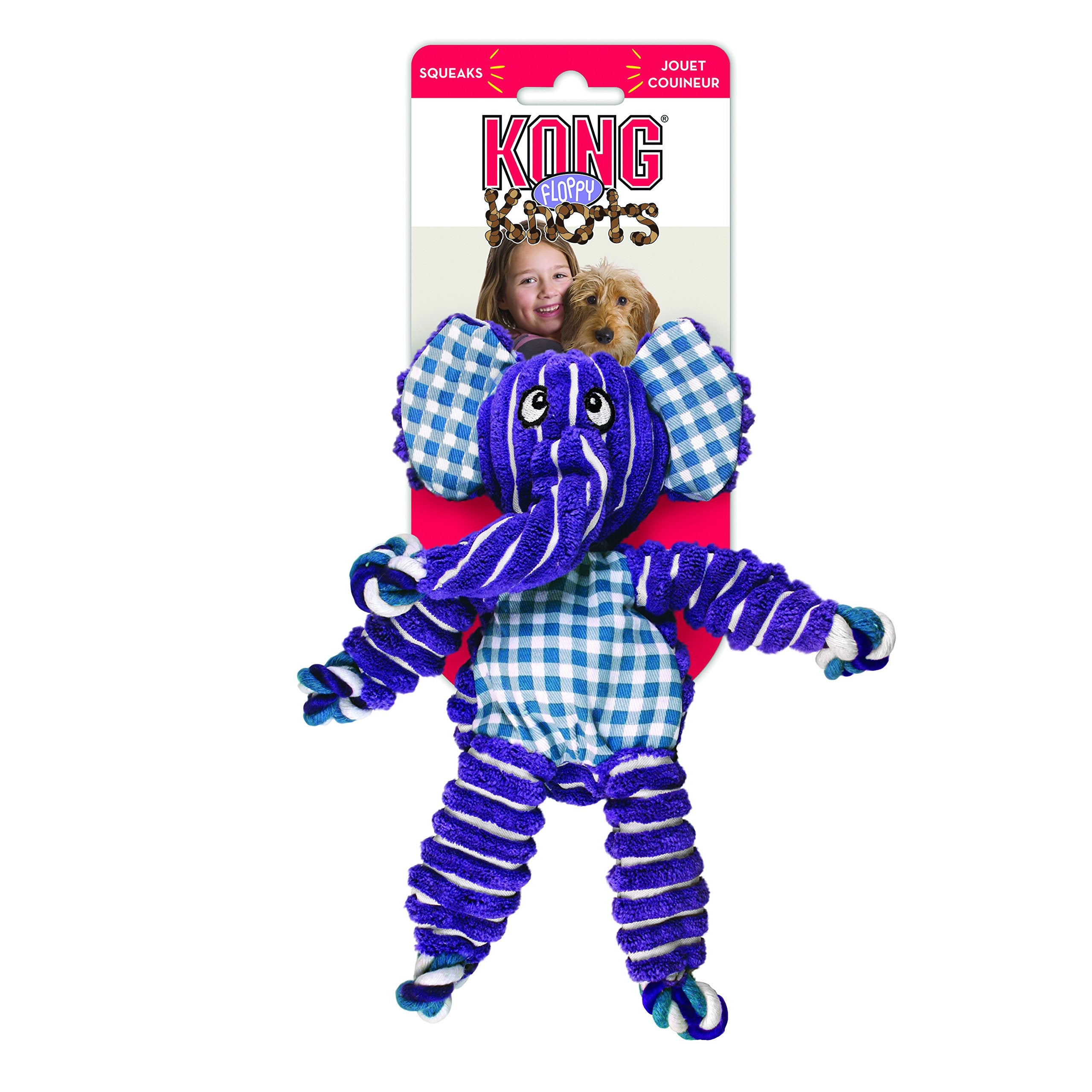 Kong Floppy Knots & Signature Balls (2 Pack) - Knotted Dog Toy Entices Play & Satisfies Instincts - Dog Supplies With Minimal St