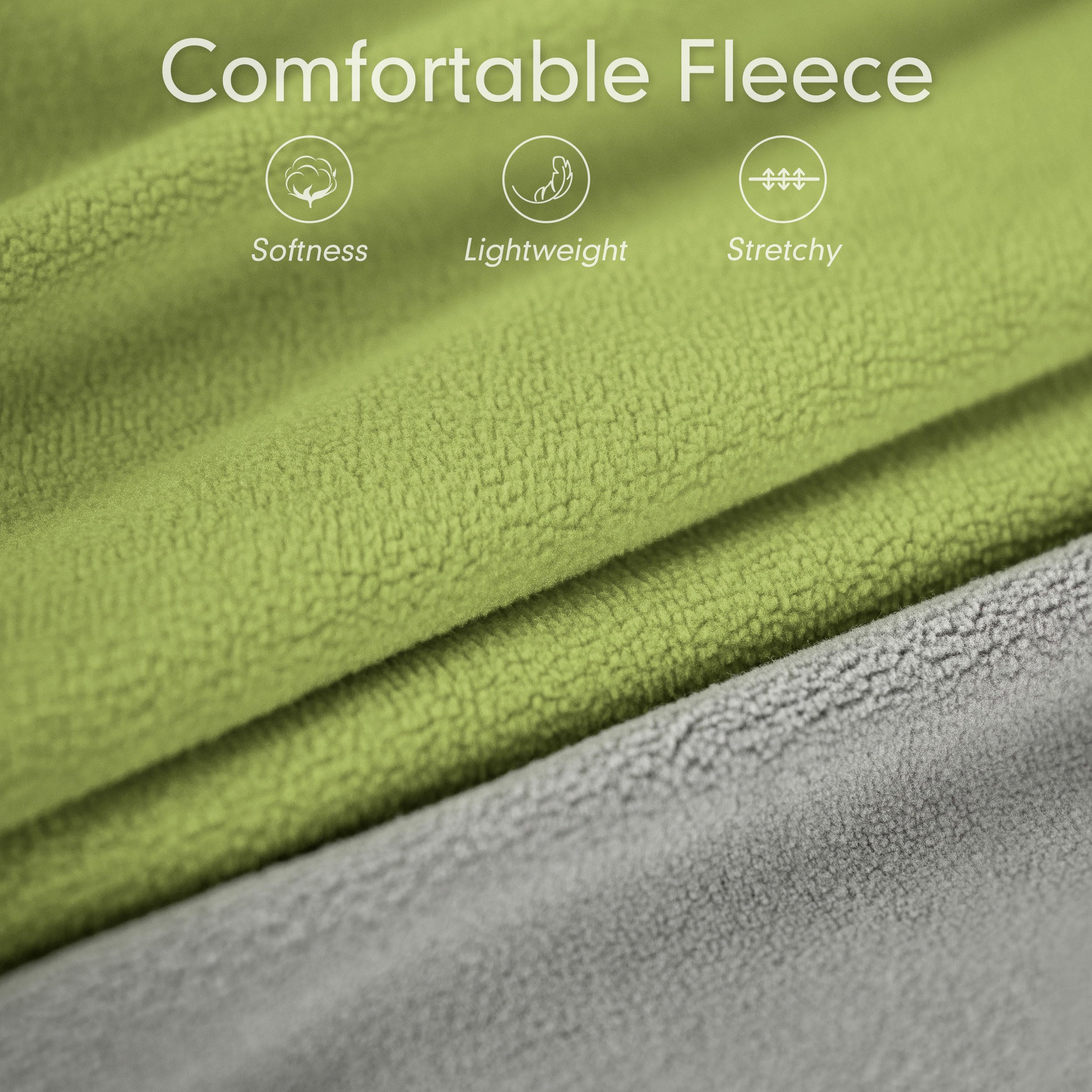 Cyeollo 2 Pack Dog Sweater Fleece Vest Dog Sweatshirt Reflective Lightweight Clothes For Large Dogs Boy Girl Pet Apparel Grass G