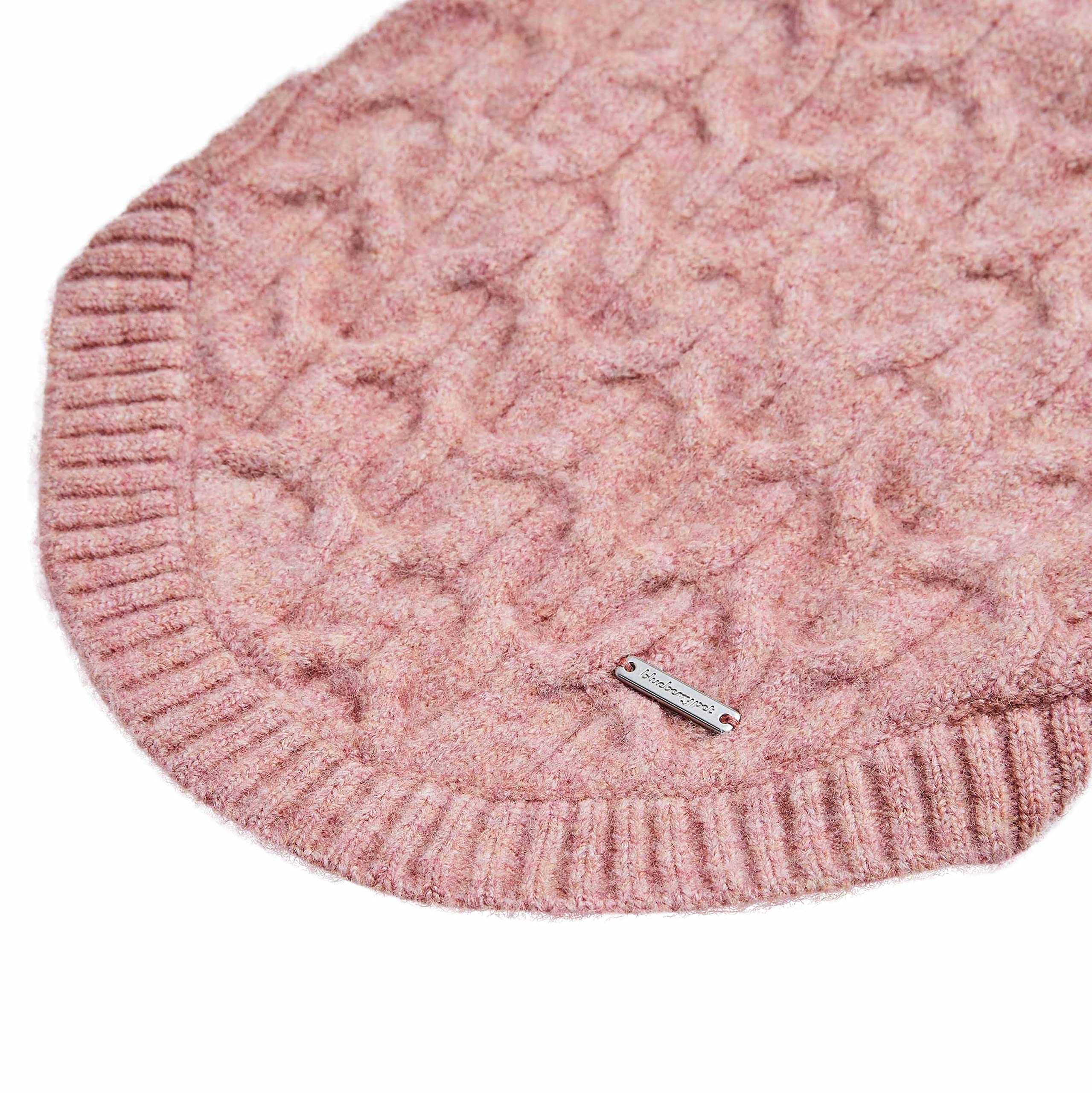 Blueberry Pet Dog Sweater | Medium Dog Clothes | Fleece Dog Sweater For Medium Sized Dogs | Pink Dog Coat | Fall & Winter Girl D