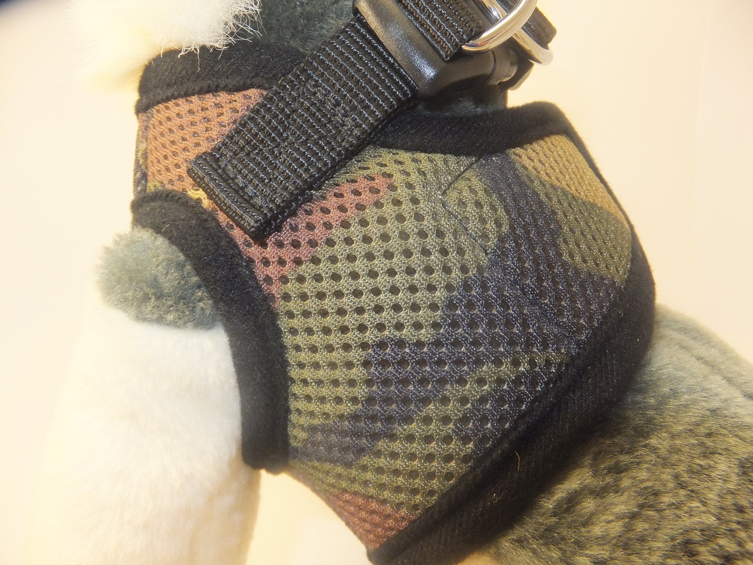 Snazzi Pet Soft Mesh Comfy Step In Dog Vest Harness Tiny Xs Small Dogs 2-16 Lbs Teacup Mini Toy Puppy (Camo, Xs 9.5'-11.5' 2-4 Lbs)