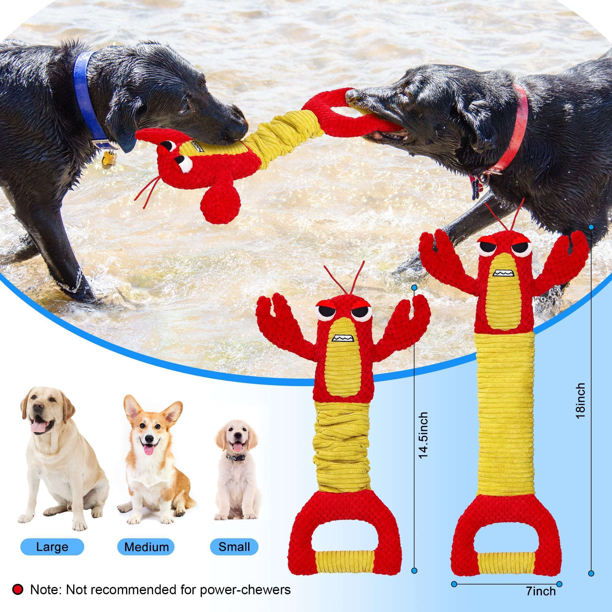 Iokheira Dog Toys For Aggressive Chewers-Dog Toys For Large Dogs, Tough Durable Indestructible Dog Toys, Big Dog Chew Toys And L