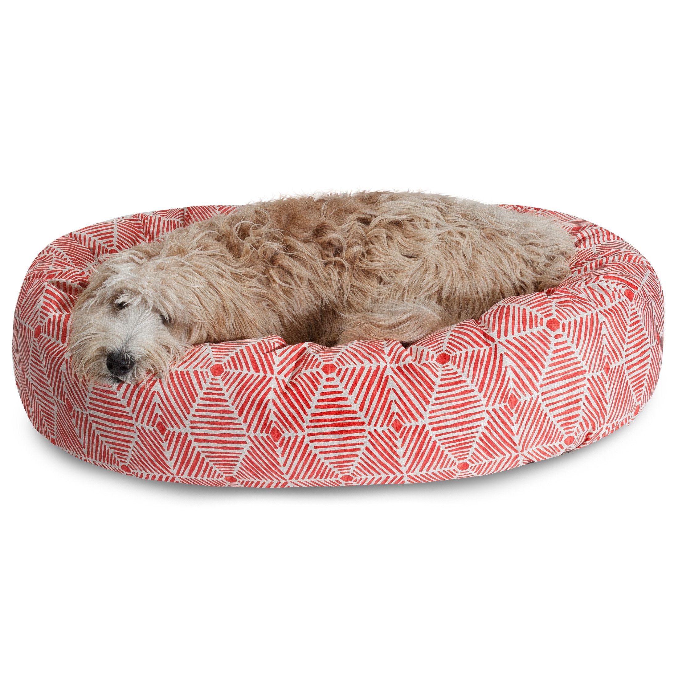 Majestic Pet 32' Charlie Salmon Sherpa Bagel Bed
