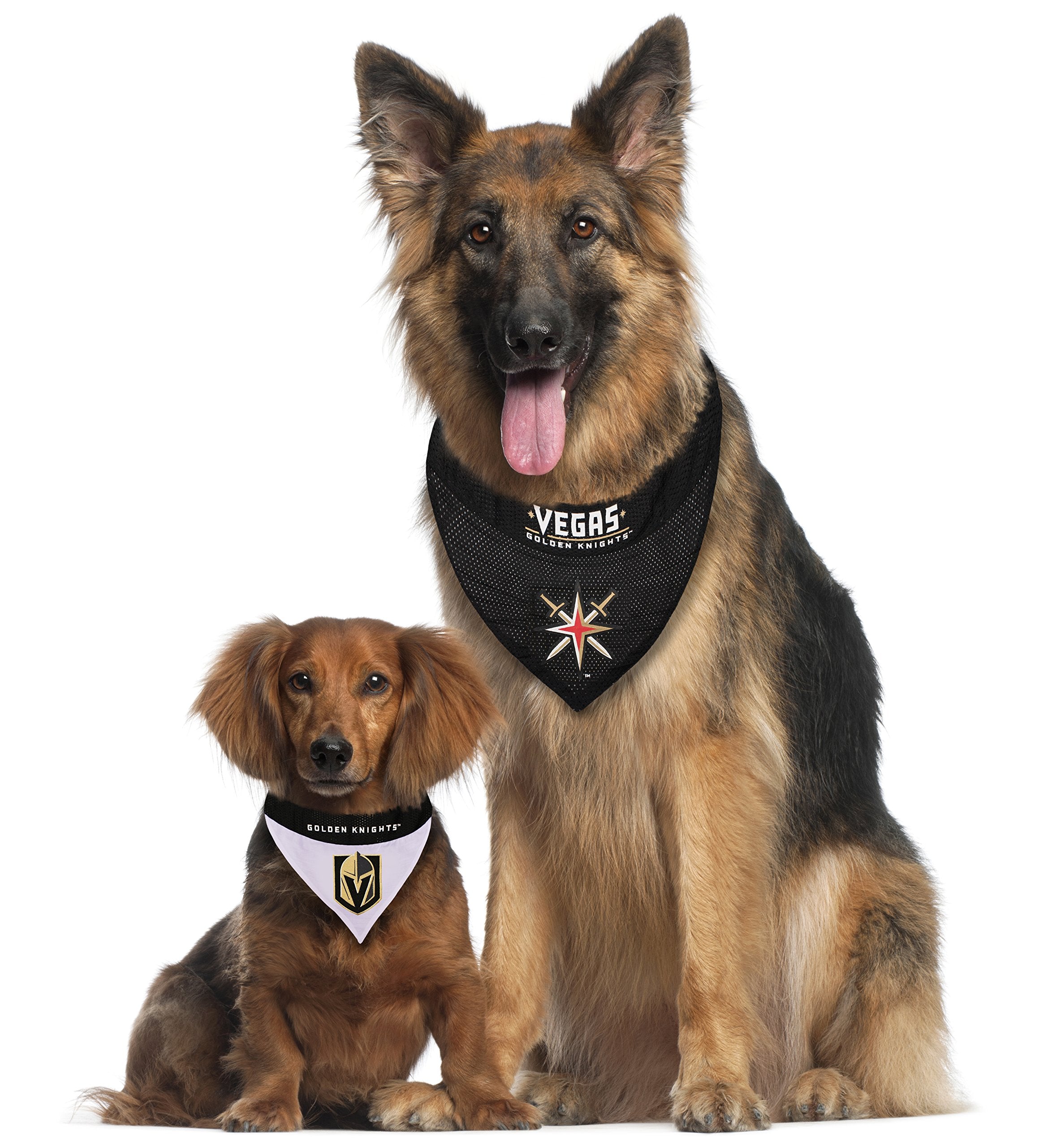 NHL LAS VEGAS GOLDEN KNIGHTS BANDANA for DOGS & CATS, Small/Medium. - Cute & Stylish Bandana! The Perfect HOCKEY FAN Scarf Banda
