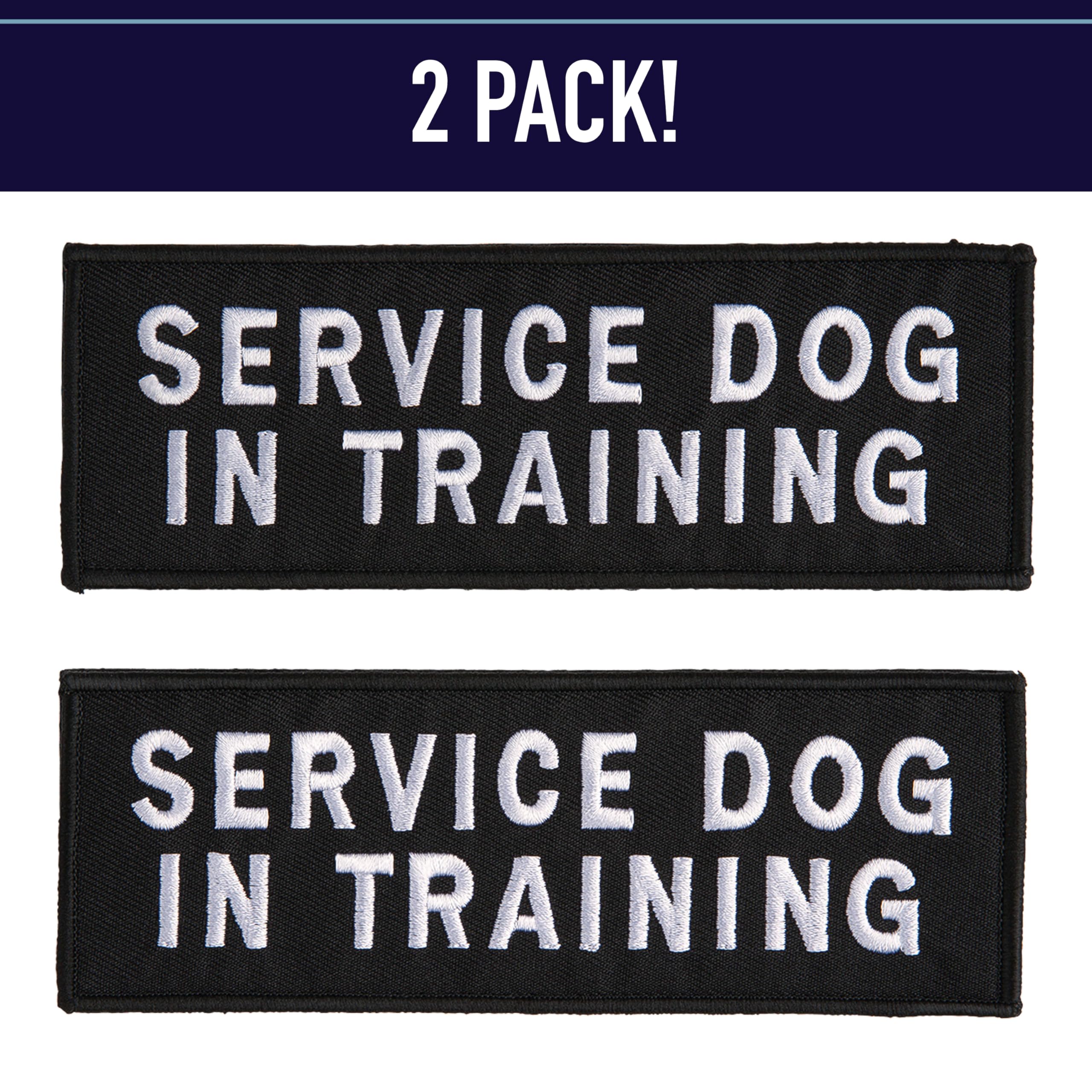 Leash Boss Service Dog Patches for Harness | Velcro Patches for Dog Harness or Vest | Do Not Pet Patch, Dog in Training, Service