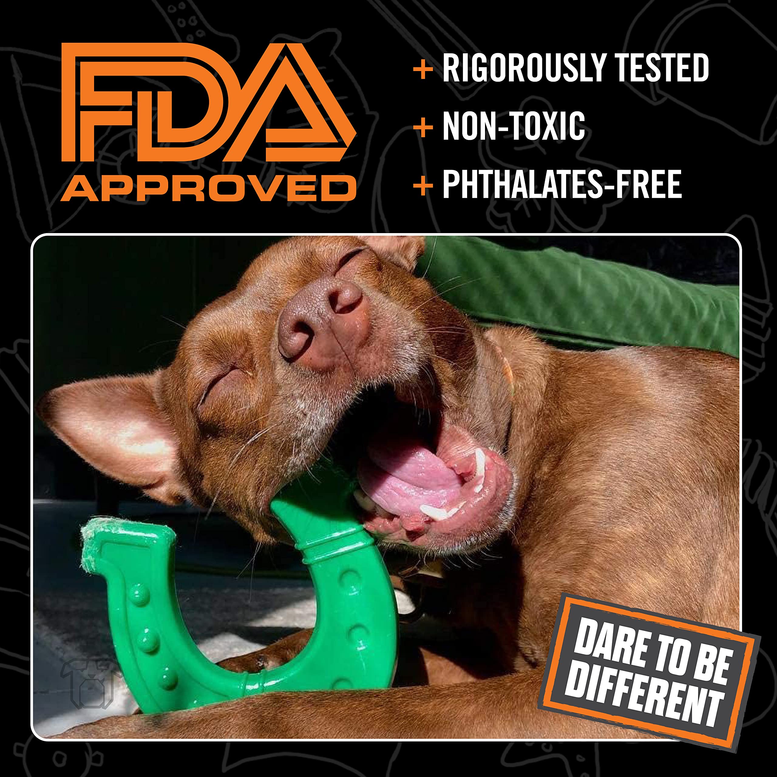 Bullymake - Pie Rubber Chew Toy For Dogs - Rubber Toy For Dogs - Made In Usa - Treat Stuffing Toy