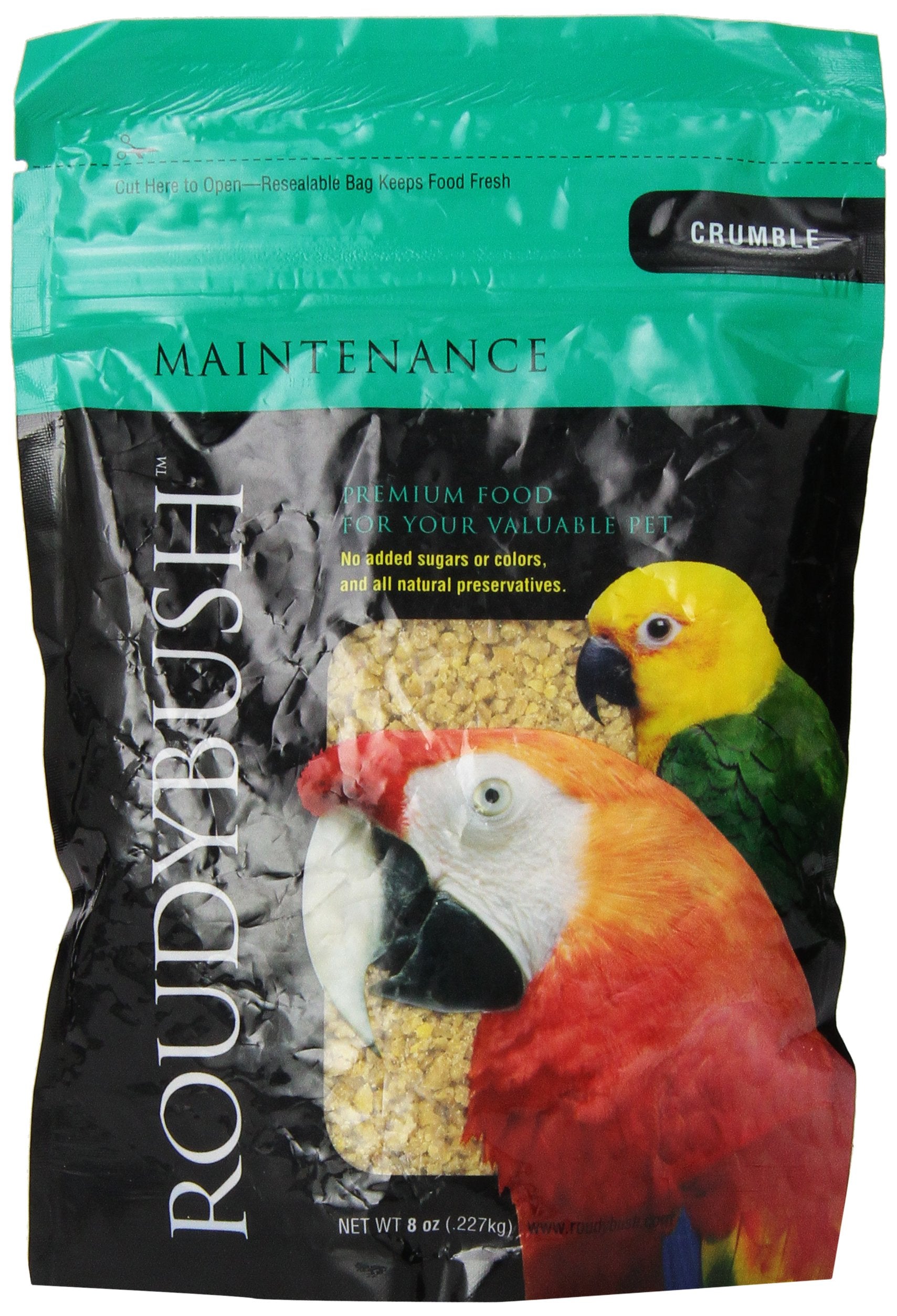 Roudybush Daily Maintenance Bird Food, Crumbles, 8-Ounce