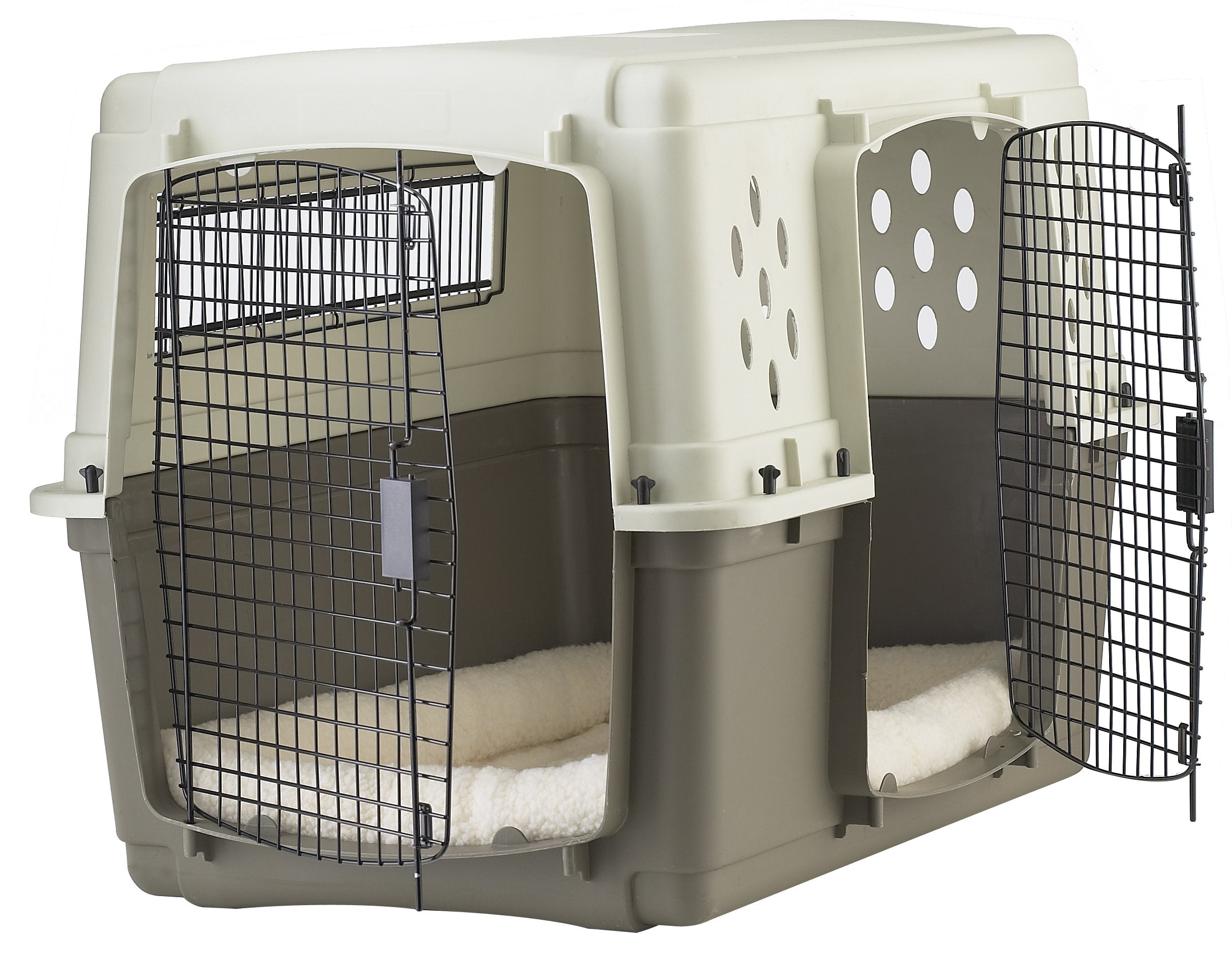 Pet Lodge® Two Door Dog Crate | Designed For Air Transport | Side Door Dog Kennel | Great For Pets Up To 70 Lbs | Large