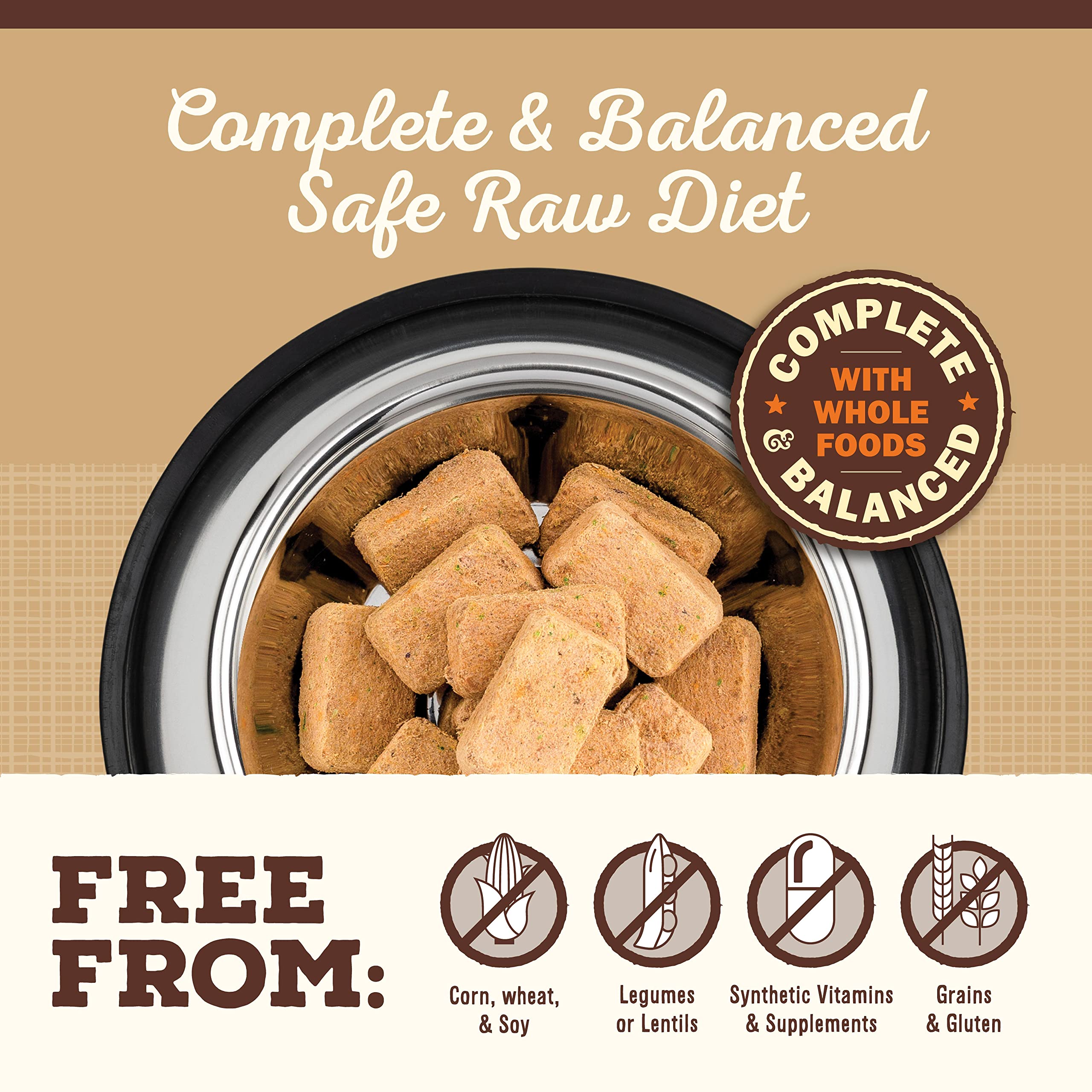 Primal Freeze Dried Dog Food Nuggets, Lamb, Grain Free, 14 oz (Pack of 2) - Healthy Raw Dog Food, Made in the USA