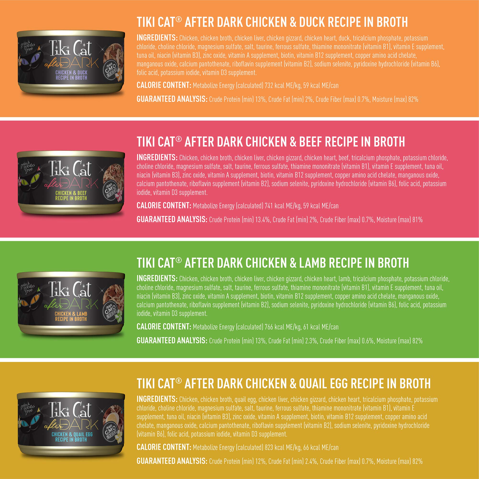 Tiki Cat Chicken Craves Whole Food, Ultimate Variety Pack, 36 Servings of High Protein Meals with Shredded Chicken, Wet Cat Food