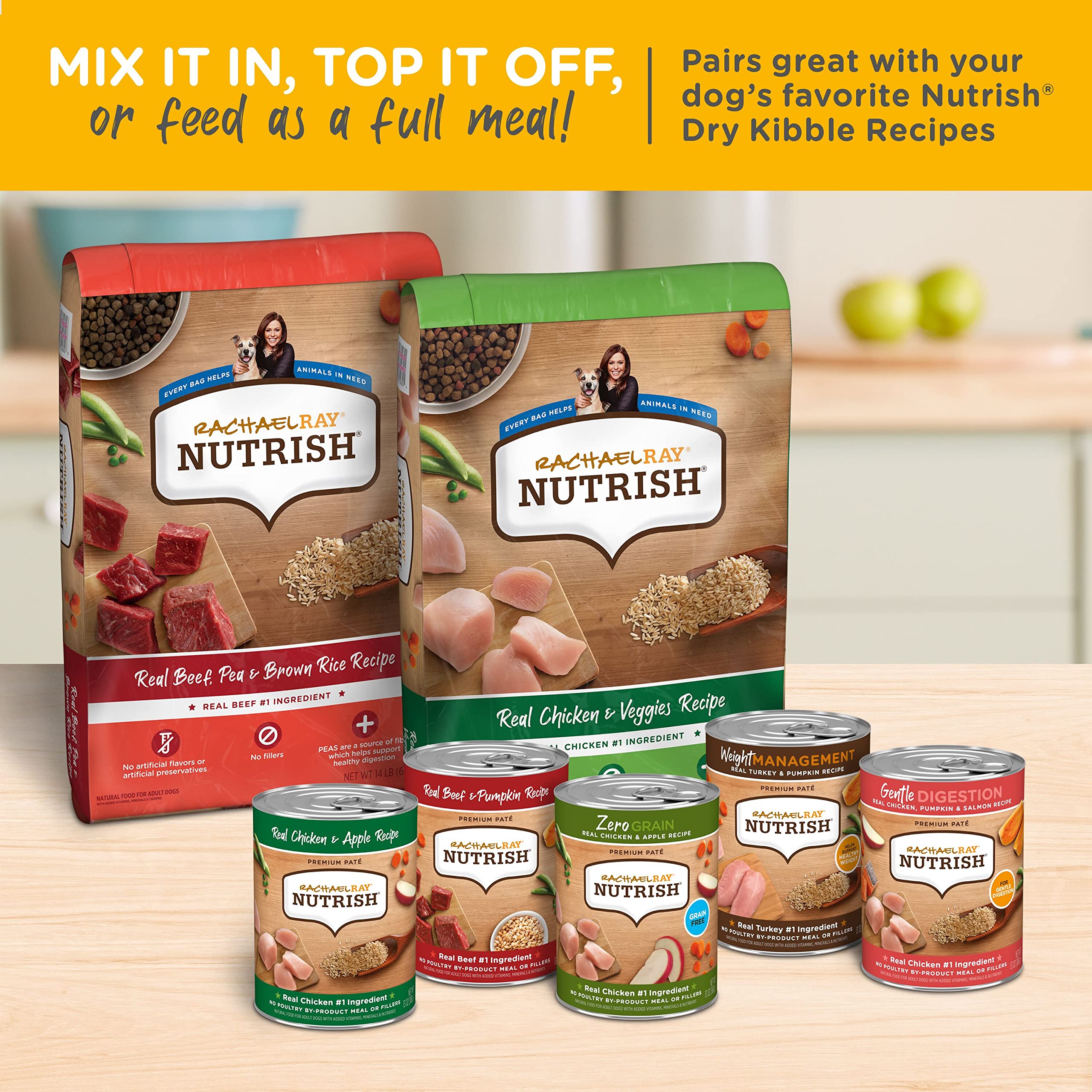 Rachael Ray Nutrish Wet Dog Food, Beef & Pumpkin, 13 Ounce Can (Pack of 12)