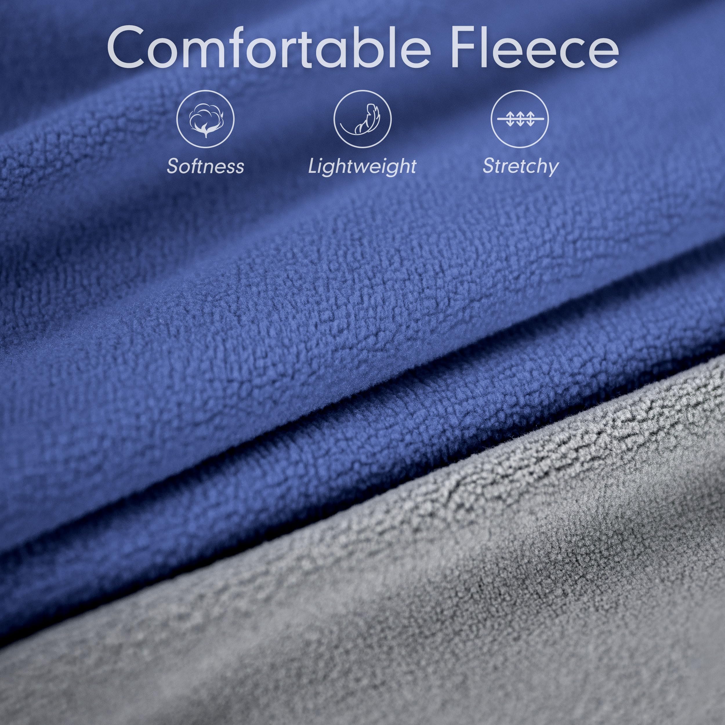 Cyeollo 2 Pack Dog Sweater Soft Stretchy Fleece Vest With Reflective Stripe Pullover Sweatshirt Dog Jacket Lightweight Pet Dog C