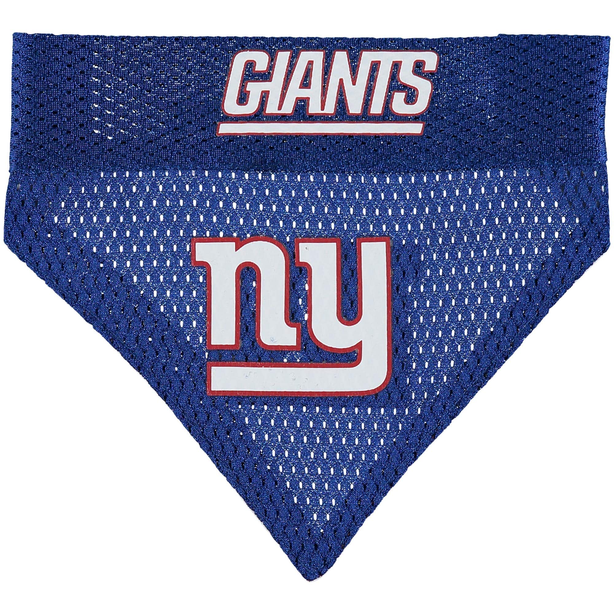 NFL DOG BANDANA - NEW YORK GIANTS REVERSIBLE PET BANDANA. 2 Sided Sports Bandana with a PREMIUM Embroidery TEAM LOGO, Small/Medi
