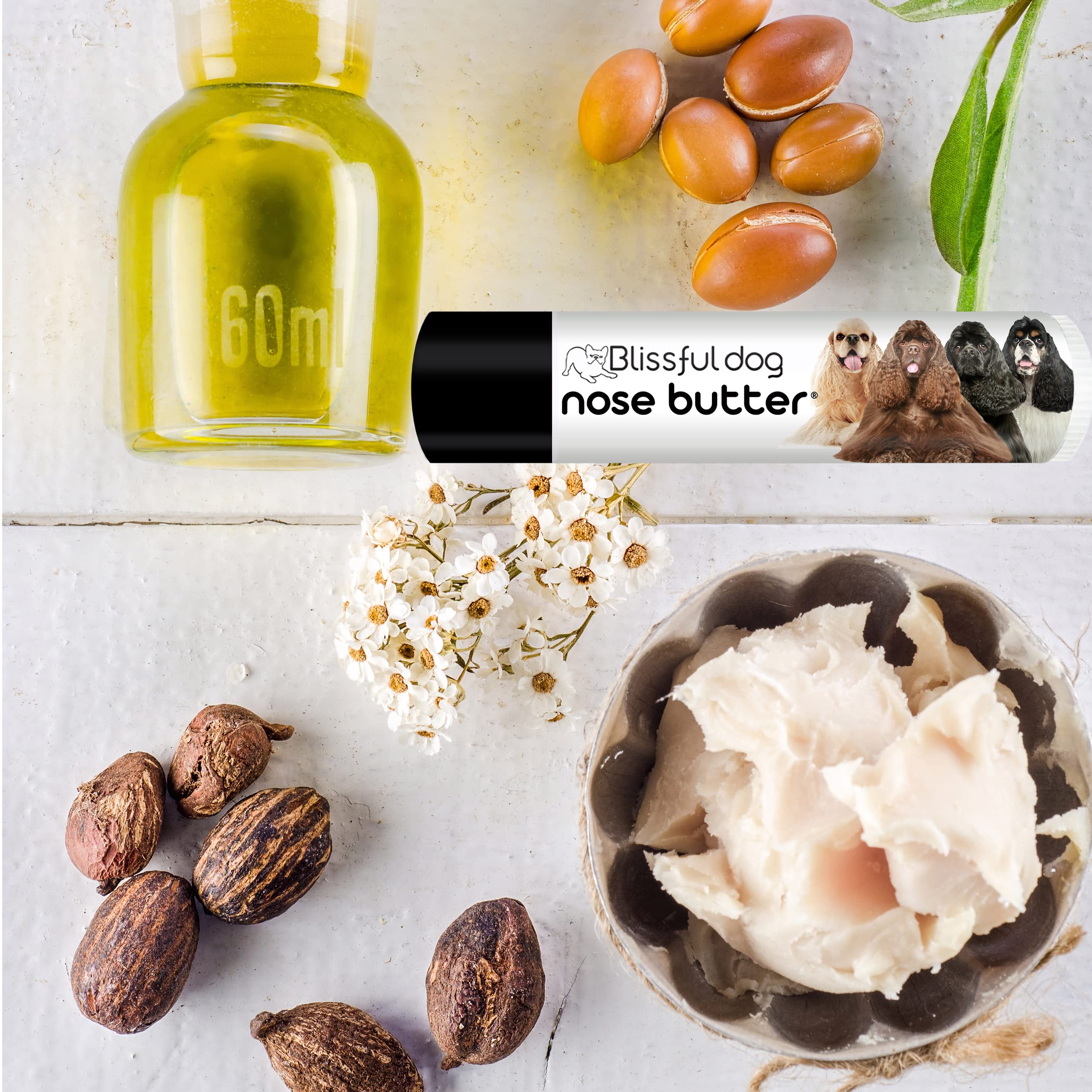 The Blissful Dog Cocker Spaniel Unscented Nose Butter, 0.15-Ounce