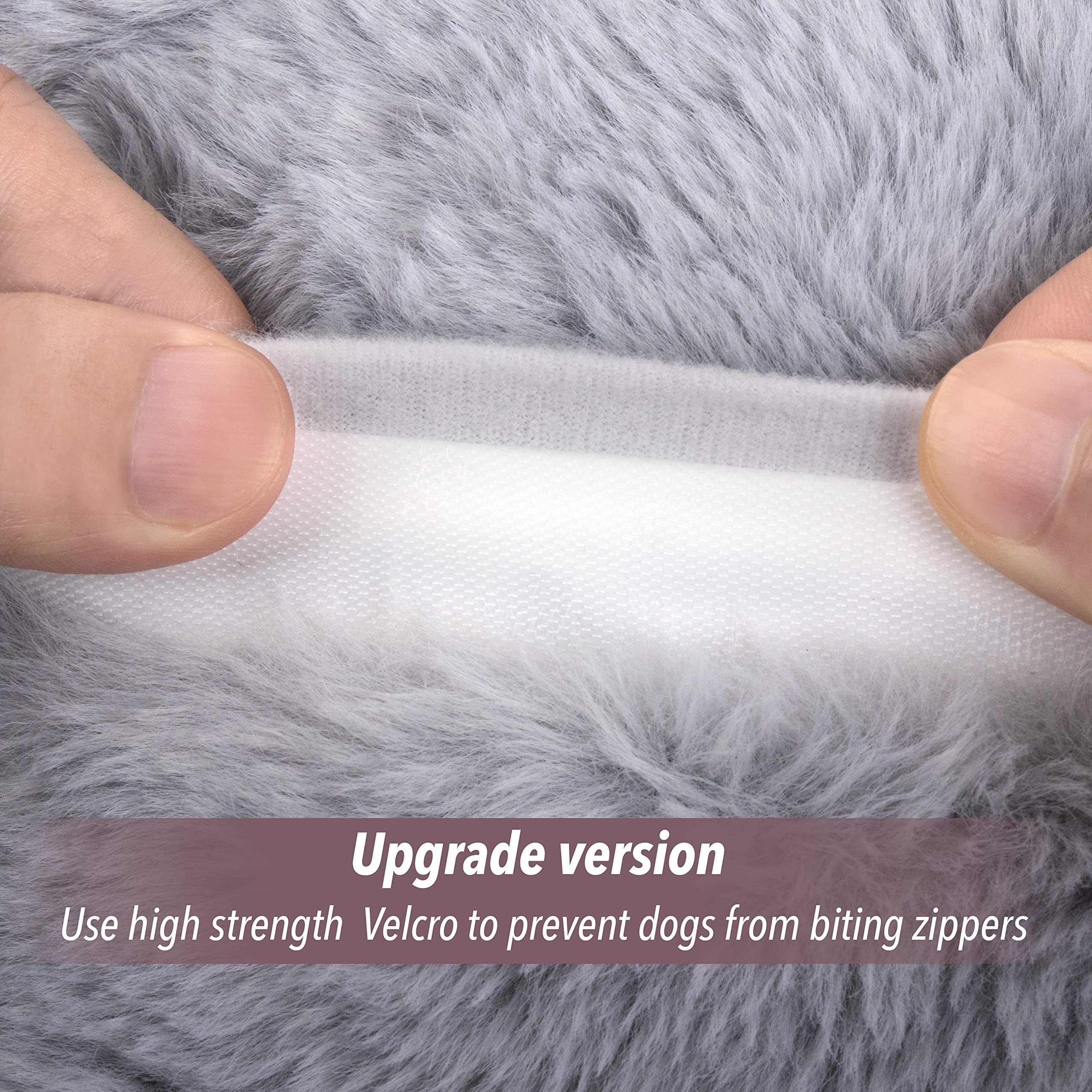 PetPrime Dog Heart Beat Puppy Plush Rabbit Toy - with Warmer Bag Pet Soft Anxiety Puppy Relief Toy for Sleeping(Gray Rabbit)