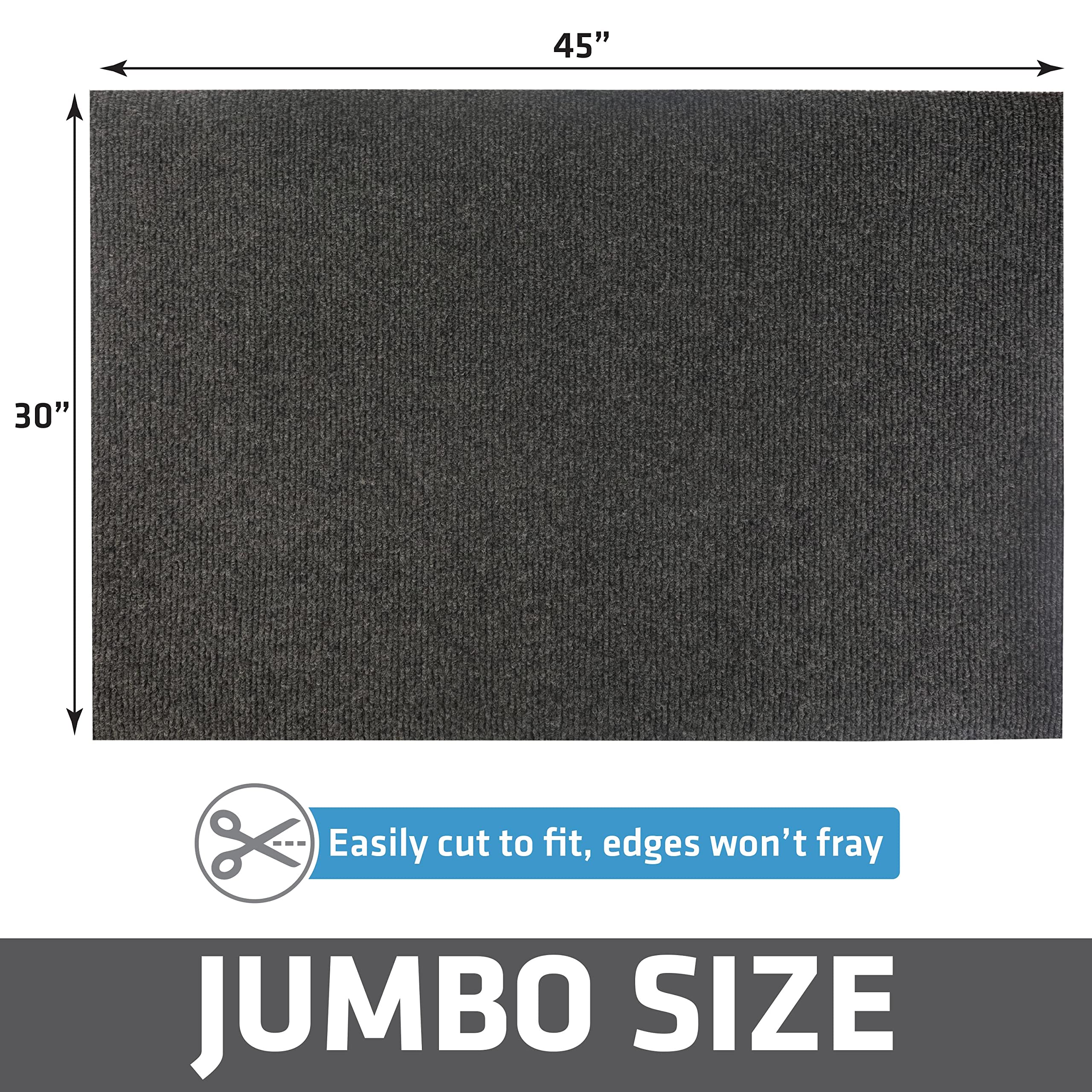 Drymate Jumbo Plush Cat Litter Trapping Mat, Contains Mess From Box For Cleaner Floors, Urine-Proof, Soft On Kitty Paws -Absorbe