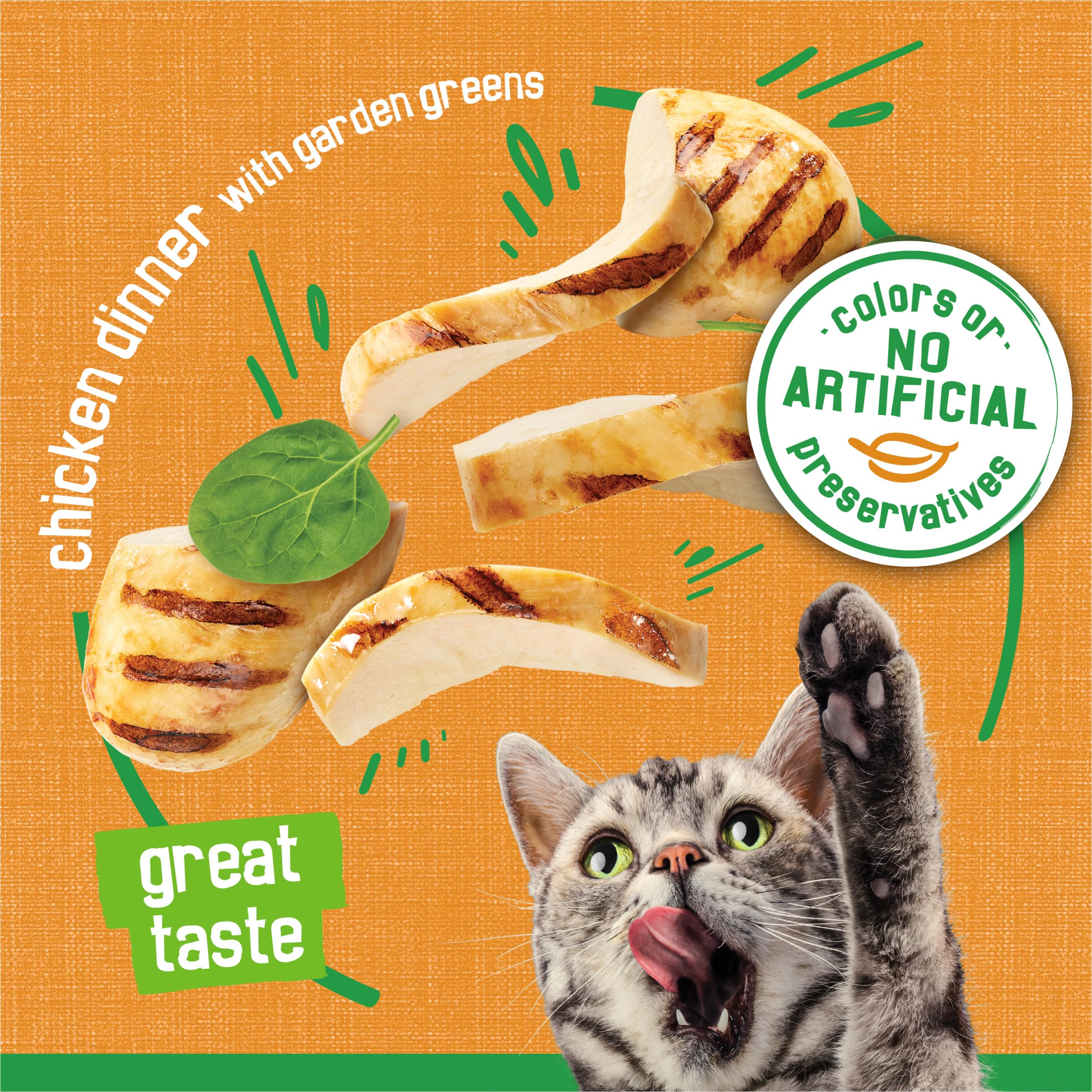 Friskies Indoor Cat Food Pate Chicken Dinner, 5.5 oz Cans, Pack of 24