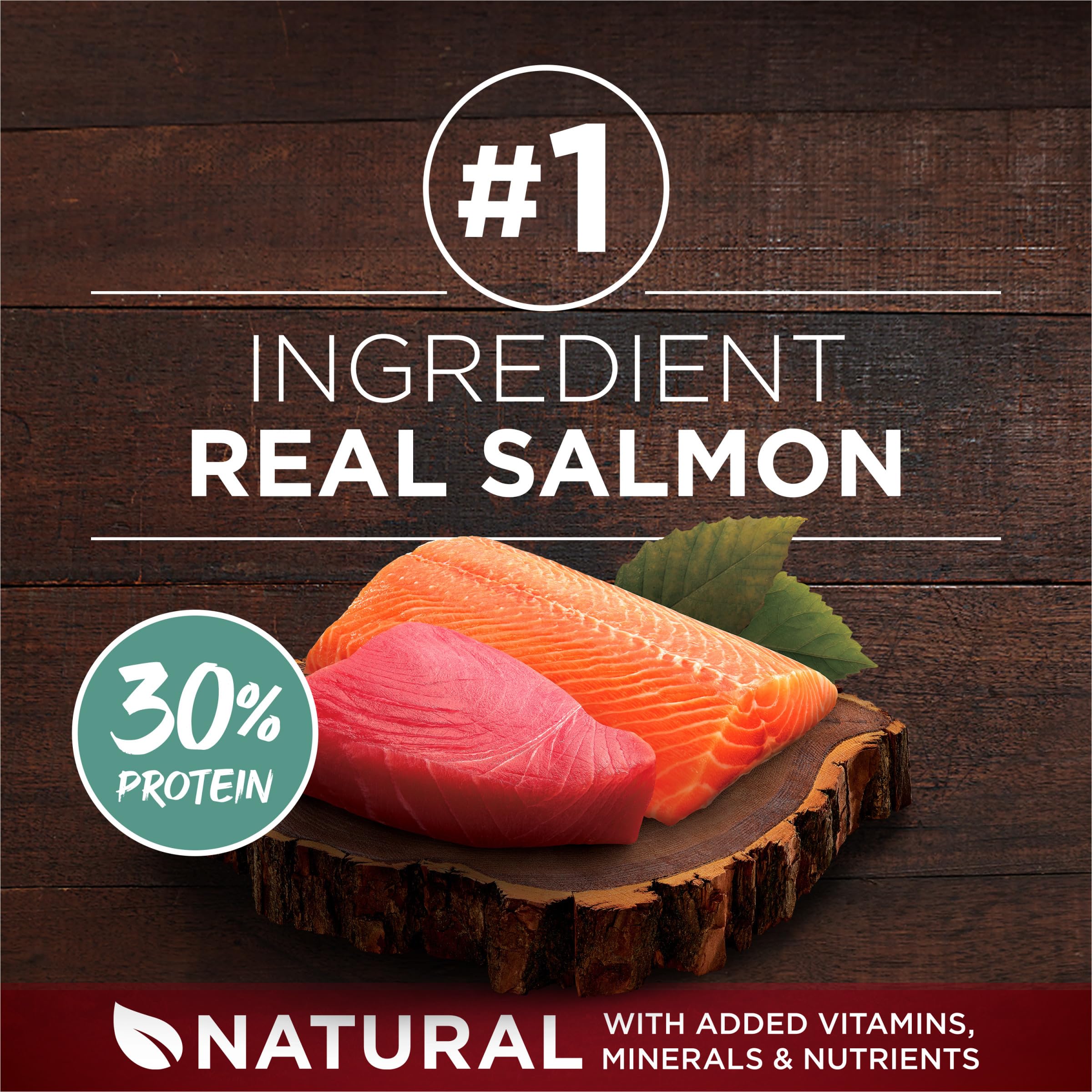 Purina ONE True Instinct With Real Salmon and Tuna Natural With Added Vitamins, Minerals and Nutrients High Protein Dog Food Dry