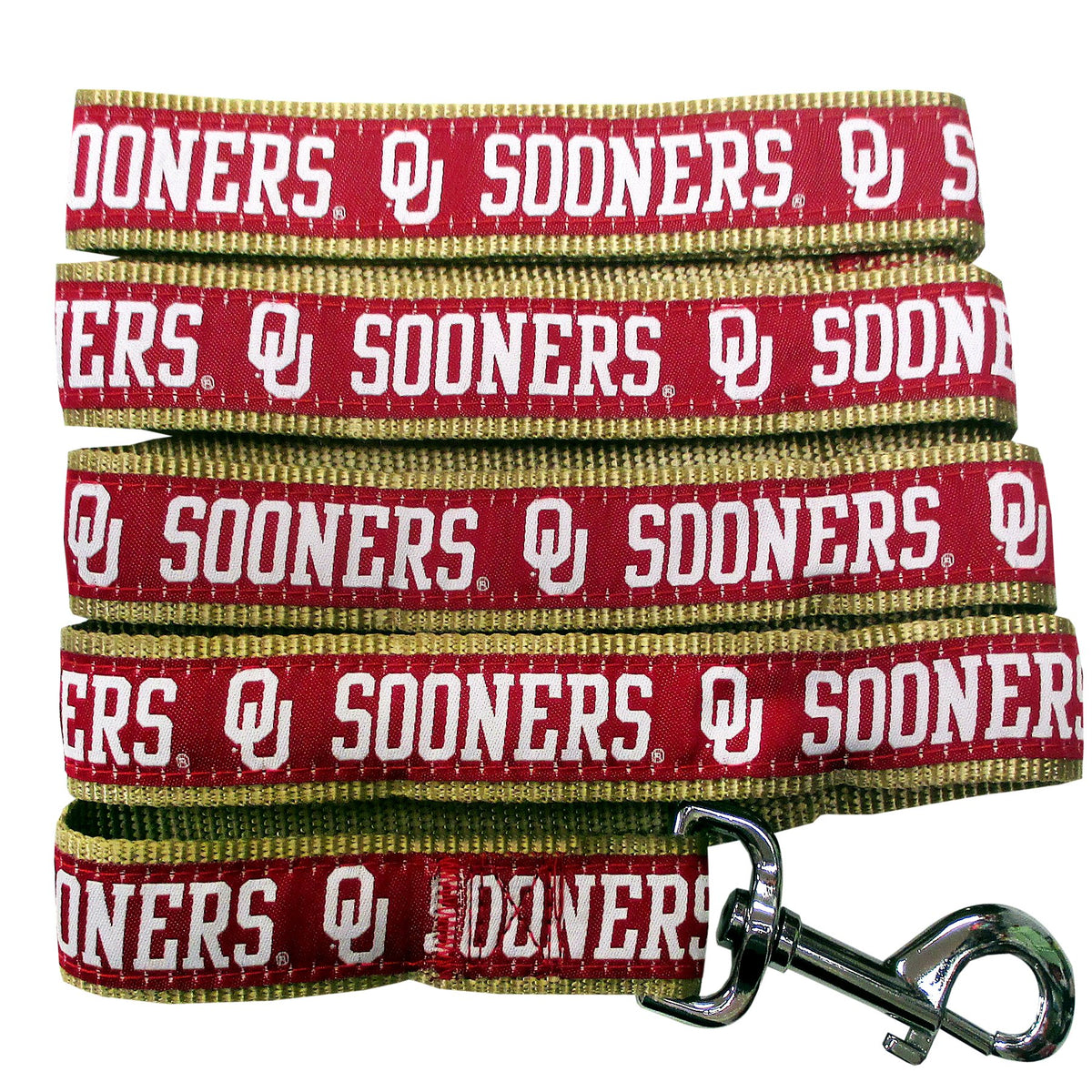 Pets First Collegiate Pet Accessories, Dog Leash, Oklahoma Sooners, Small