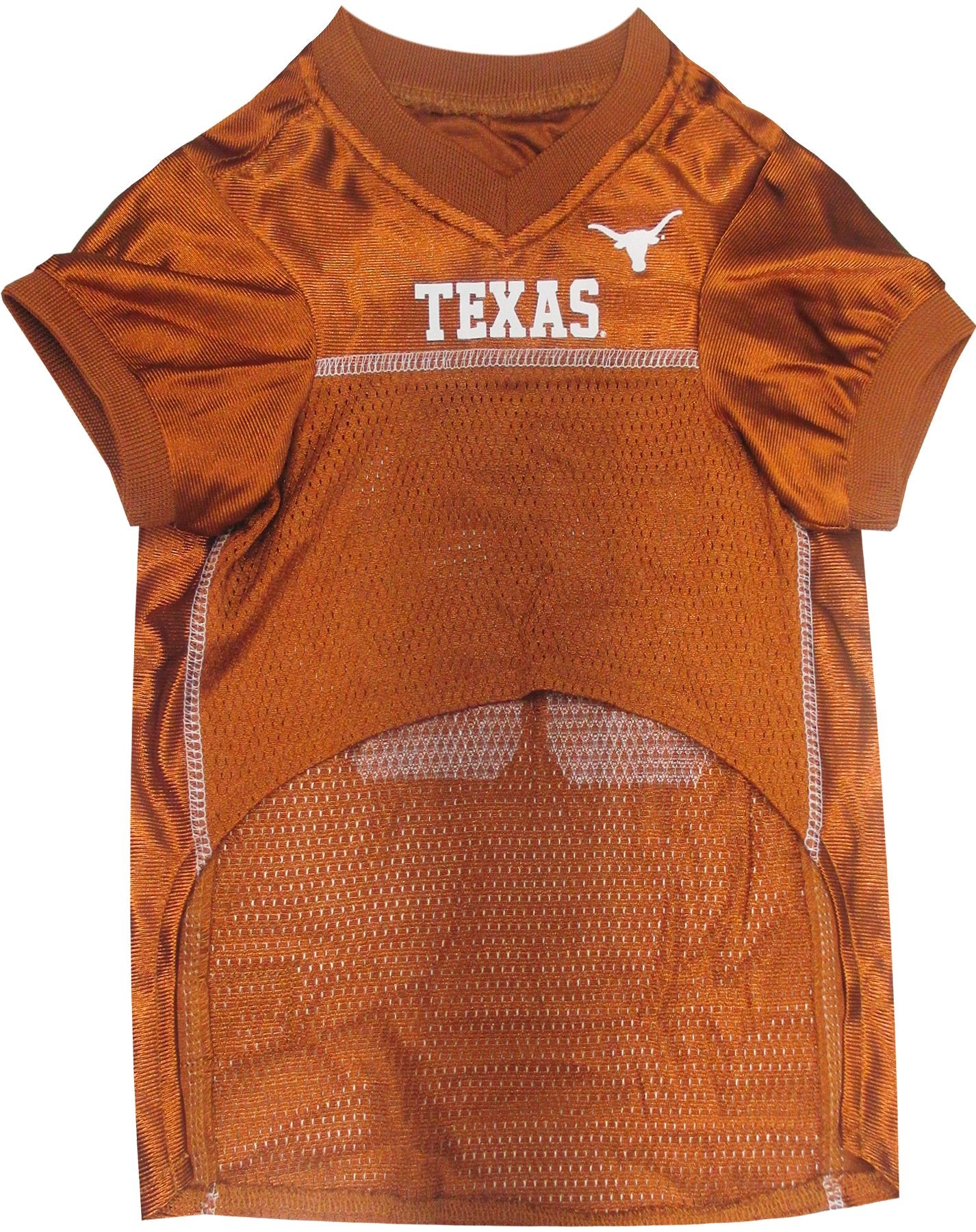 Pets First NCAA College Texas Longhorns Mesh Jersey for DOGS & CATS, Size X-Large, Licensed Dog Jersey with your Favorite Footba