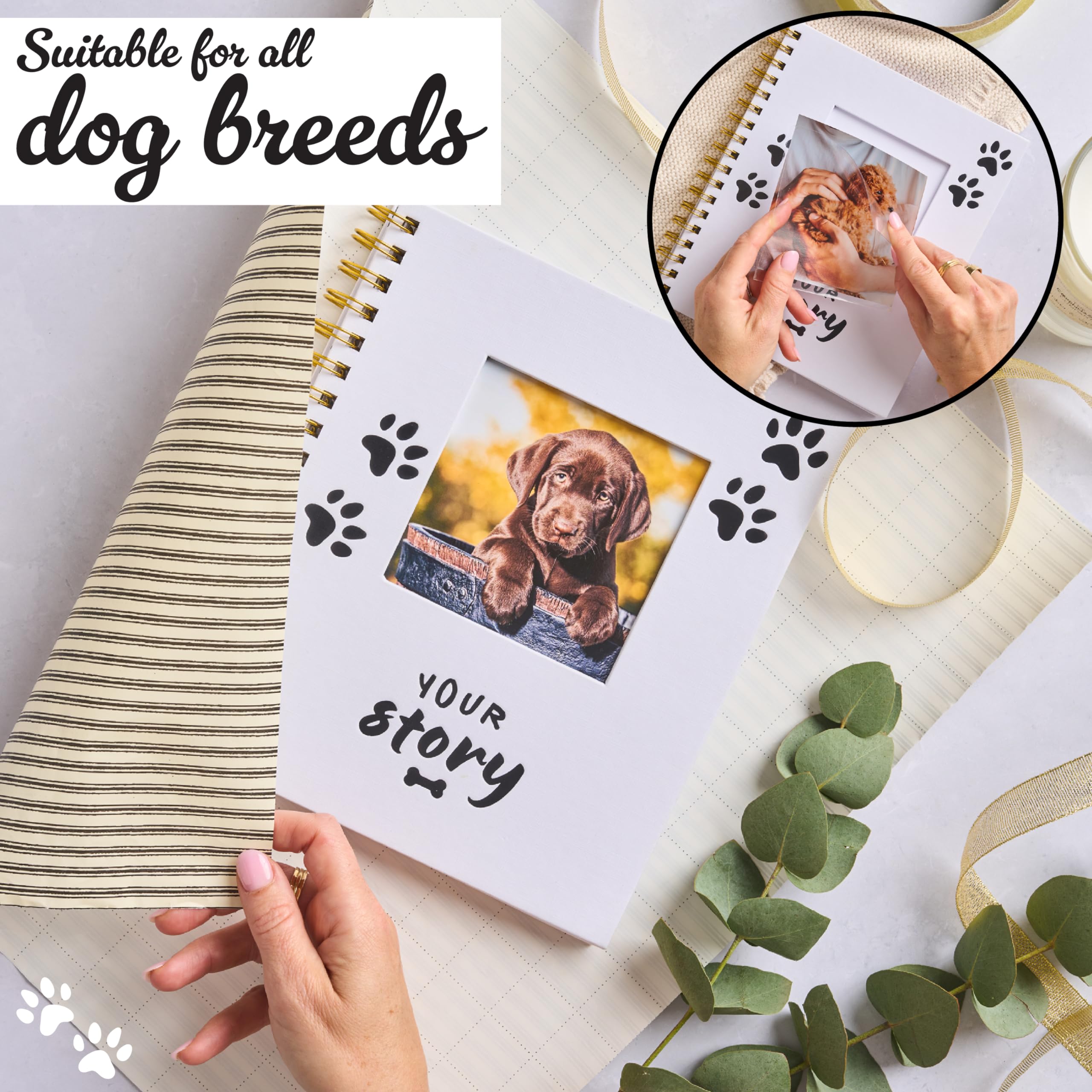 New Puppy Gift | Dog Memory Book & Keepsake Photo Album - Gifts For New Puppy Owners & Dog Lovers | Planner Keepsake Diary Scrap